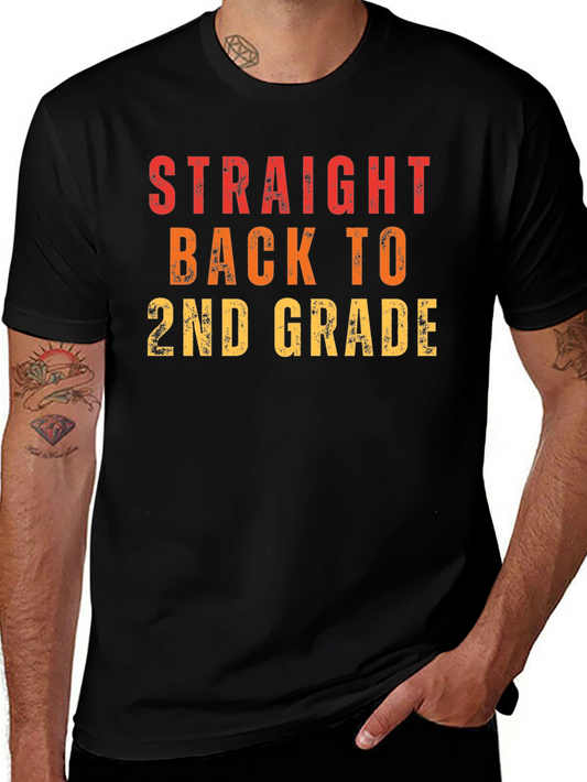 Straight Back to 2nd Grade Graphic Tee