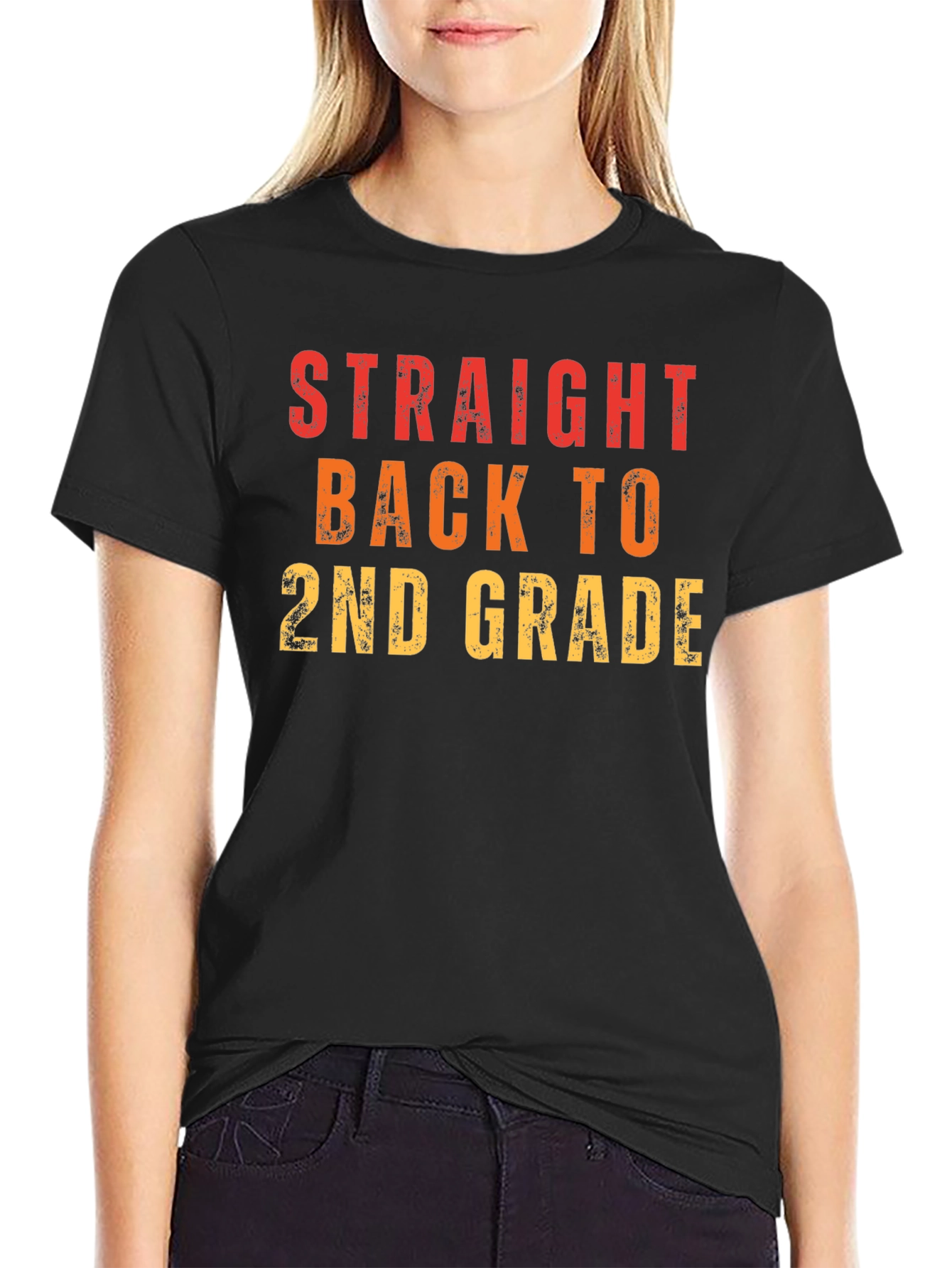 Straight Back to 2nd Grade Graphic Tee