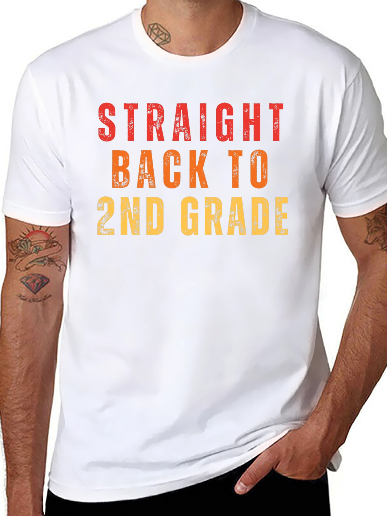 Straight Back to 2nd Grade Graphic Tee