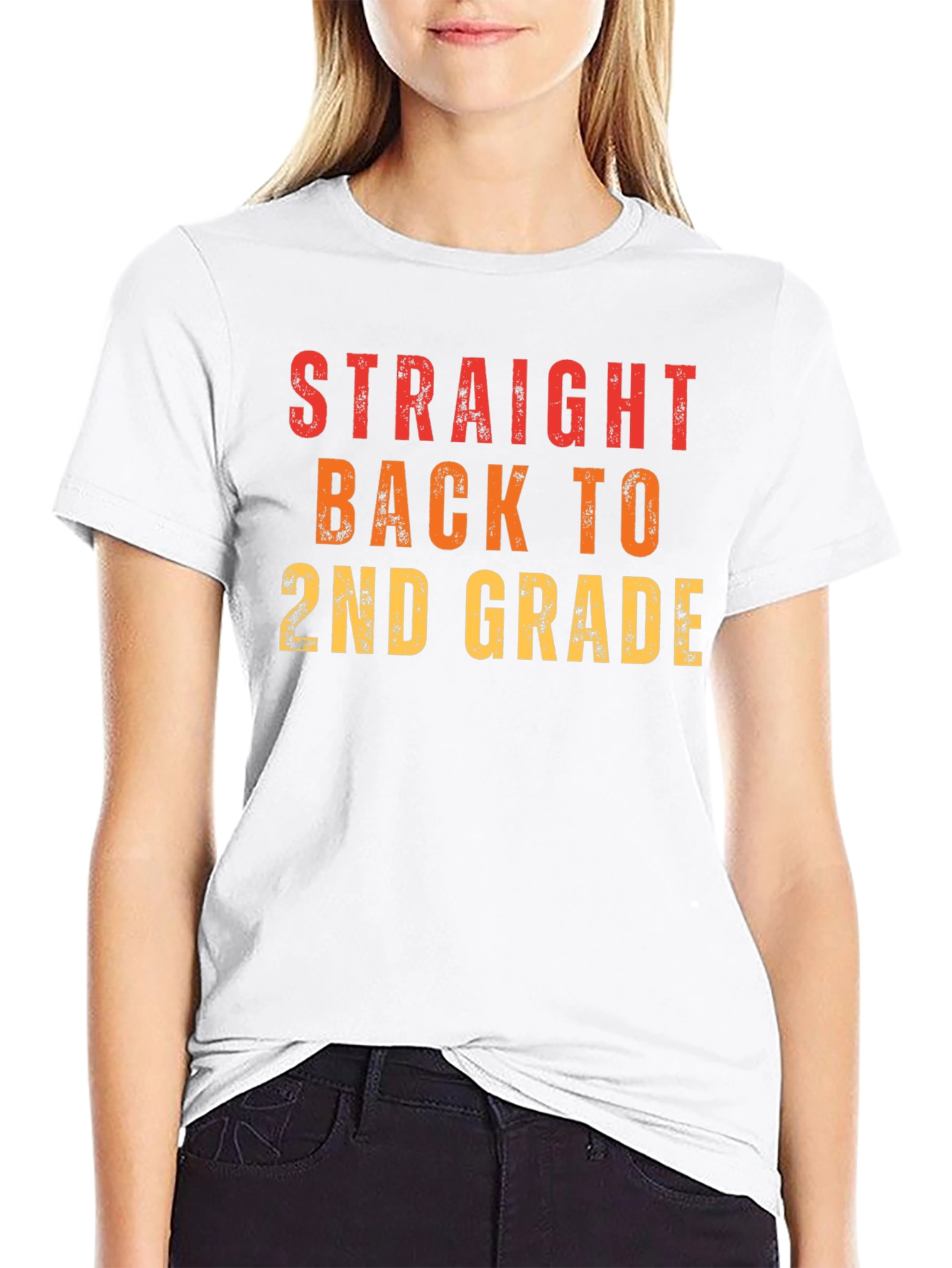 Straight Back to 2nd Grade Graphic Tee