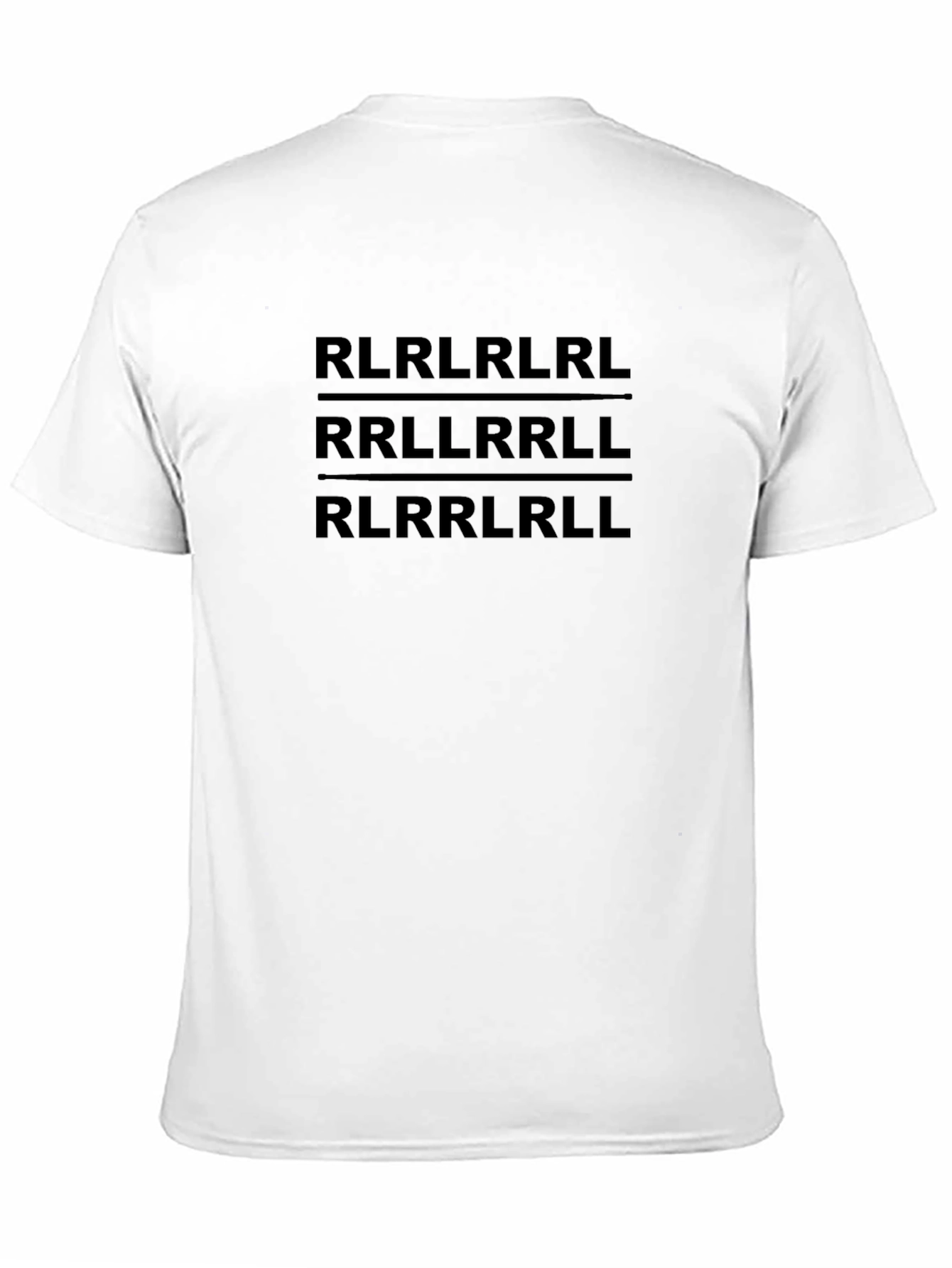 Drum Rudiment Graphic T-Shirt - Black