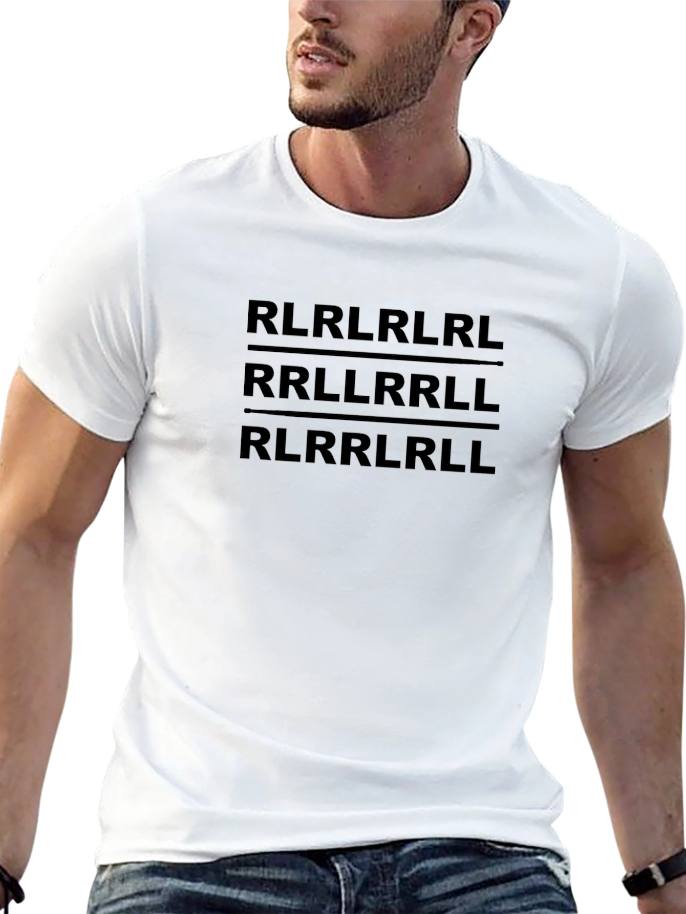 Drum Rudiment Graphic T-Shirt - Black
