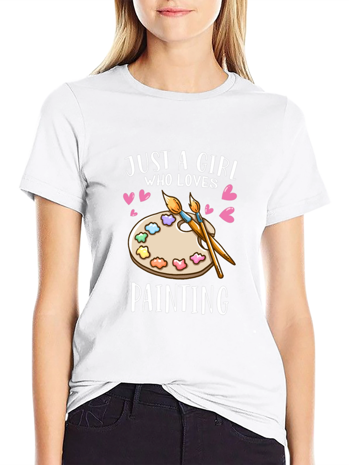 Just a Girl Who Loves Painting T-Shirt