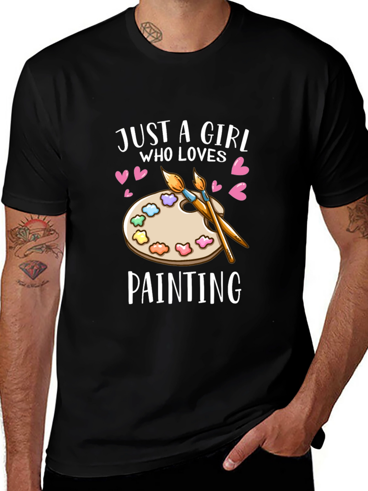 Just a Girl Who Loves Painting T-Shirt