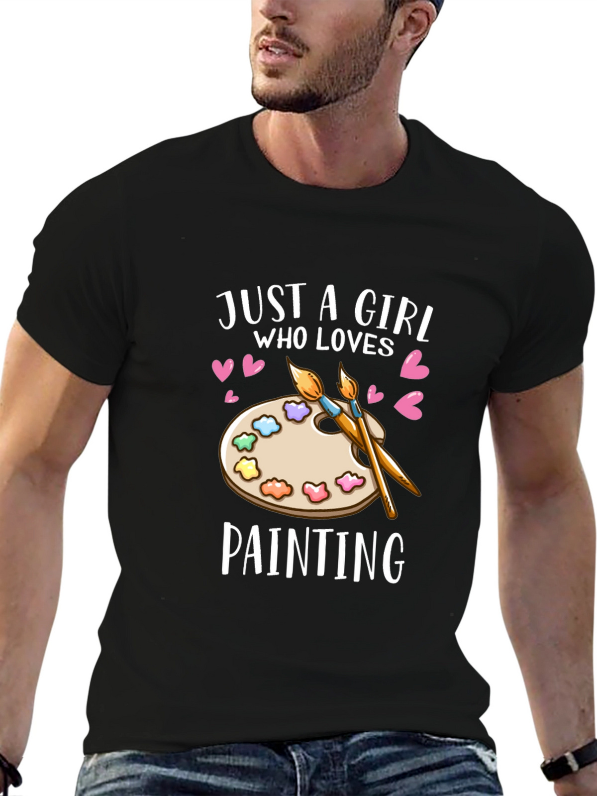 Just a Girl Who Loves Painting T-Shirt