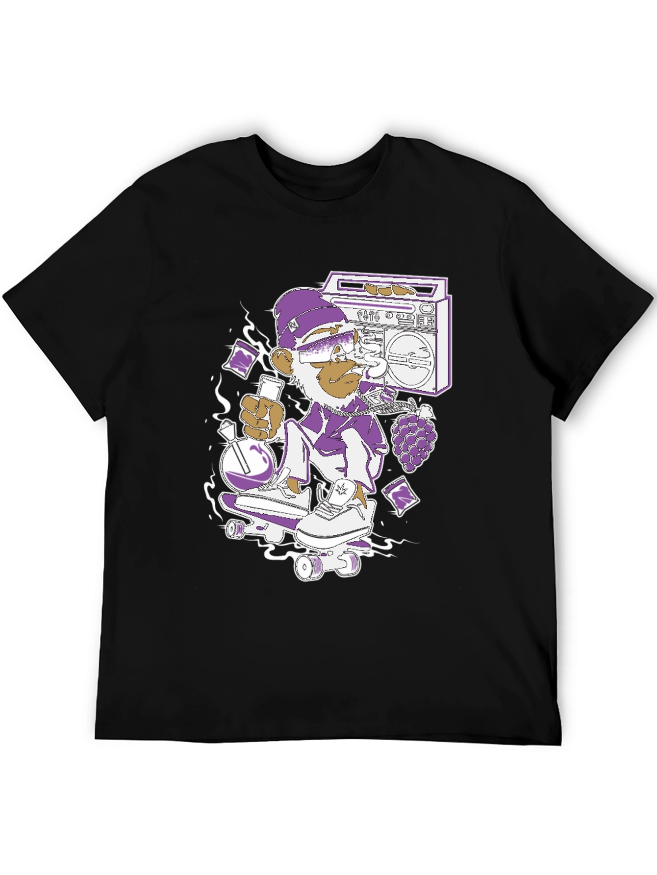 Skateboarding Monkey Graphic Tee