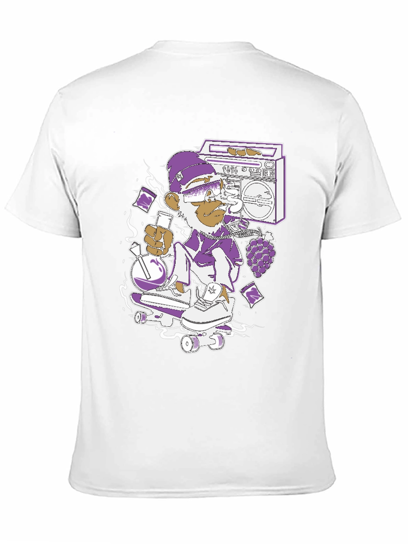 Skateboarding Monkey Graphic Tee