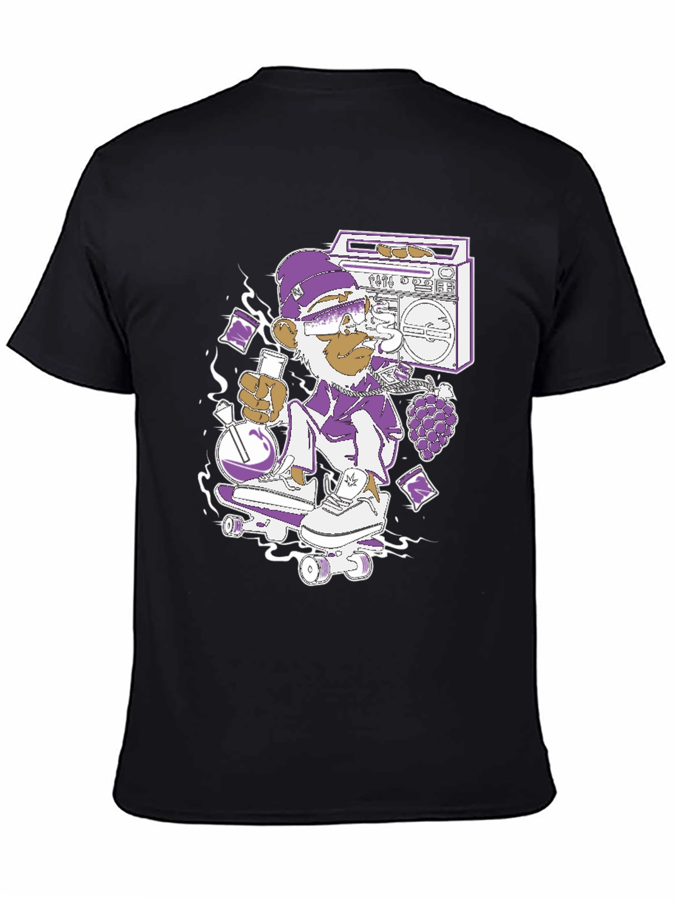 Skateboarding Monkey Graphic Tee
