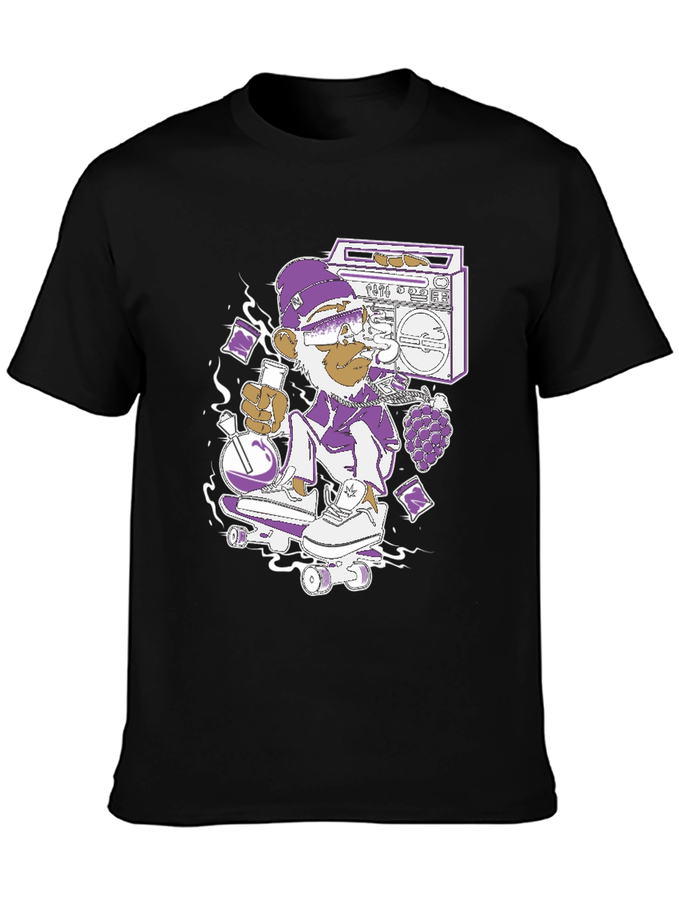 Skateboarding Monkey Graphic Tee