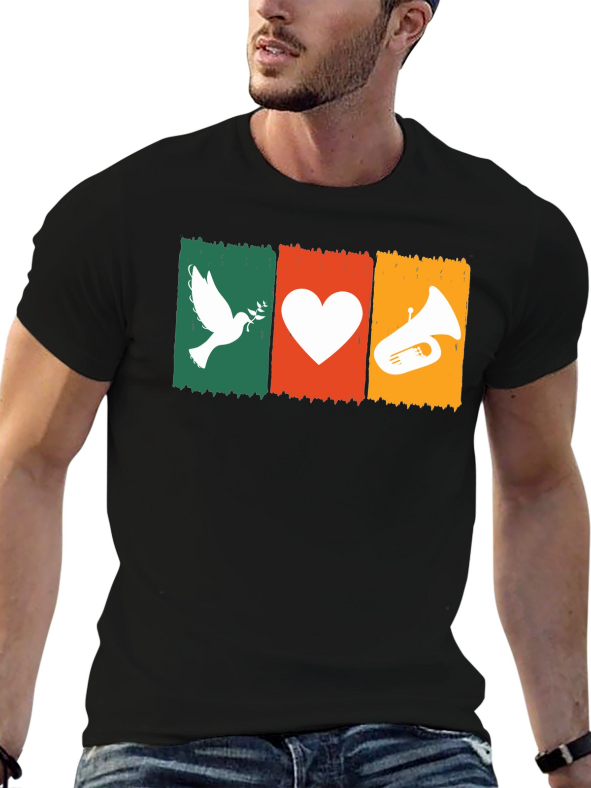 Peace Love Tuba T-Shirt: Soft Cotton Tee