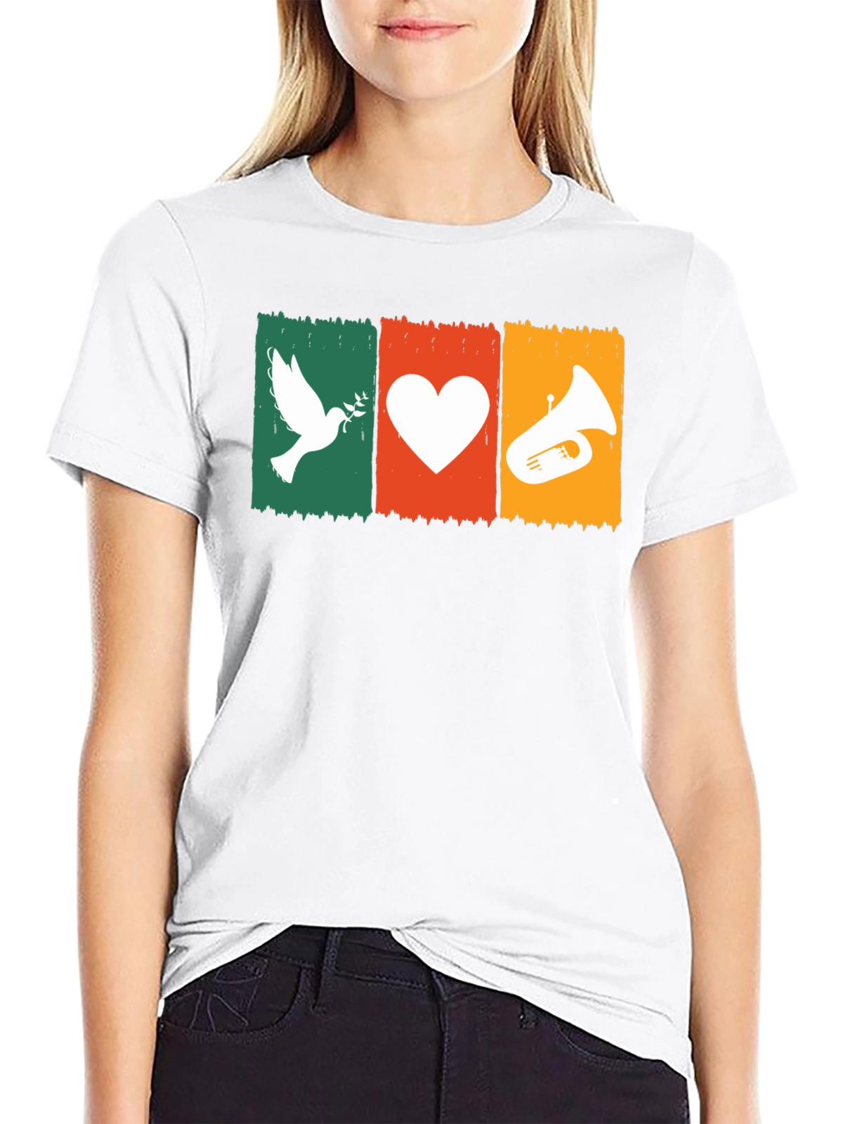 Peace Love Tuba T-Shirt: Soft Cotton Tee