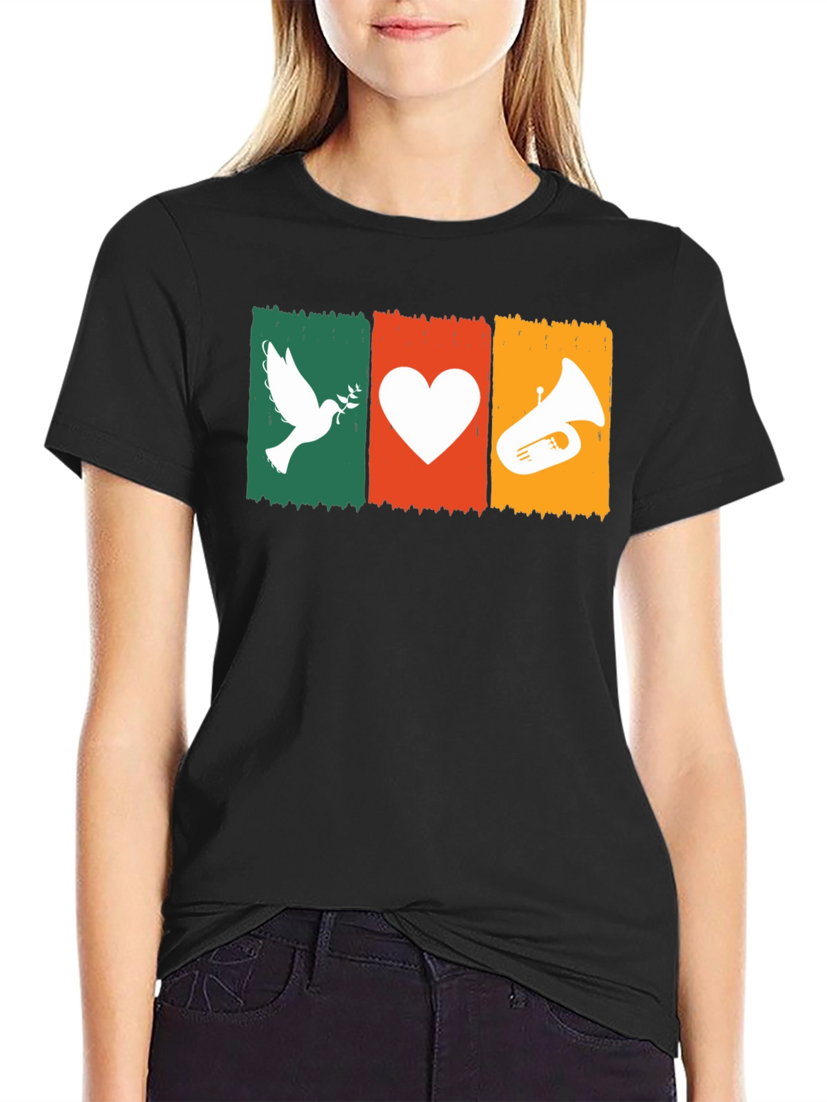 Peace Love Tuba T-Shirt: Soft Cotton Tee