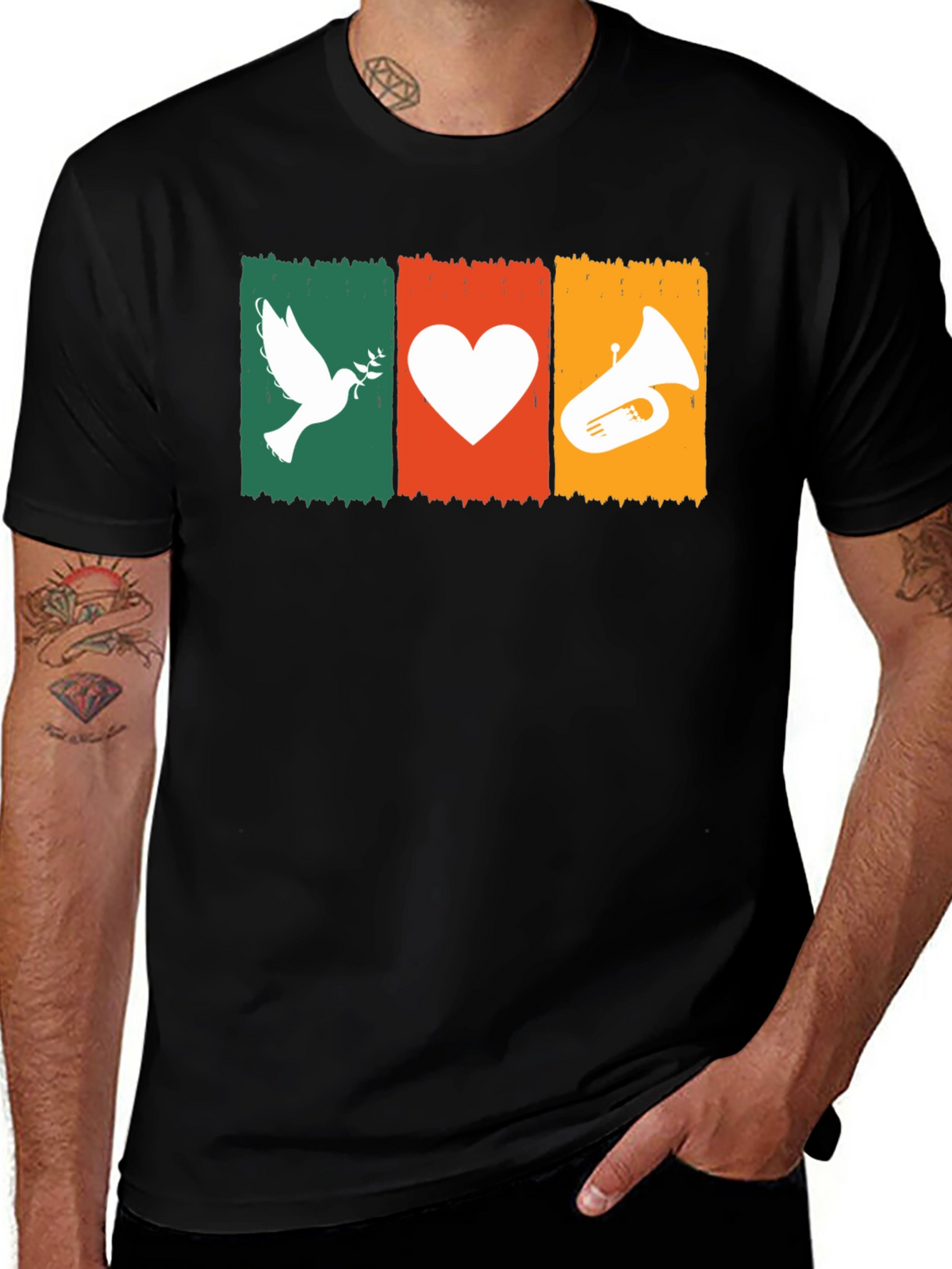 Peace Love Tuba T-Shirt: Soft Cotton Tee