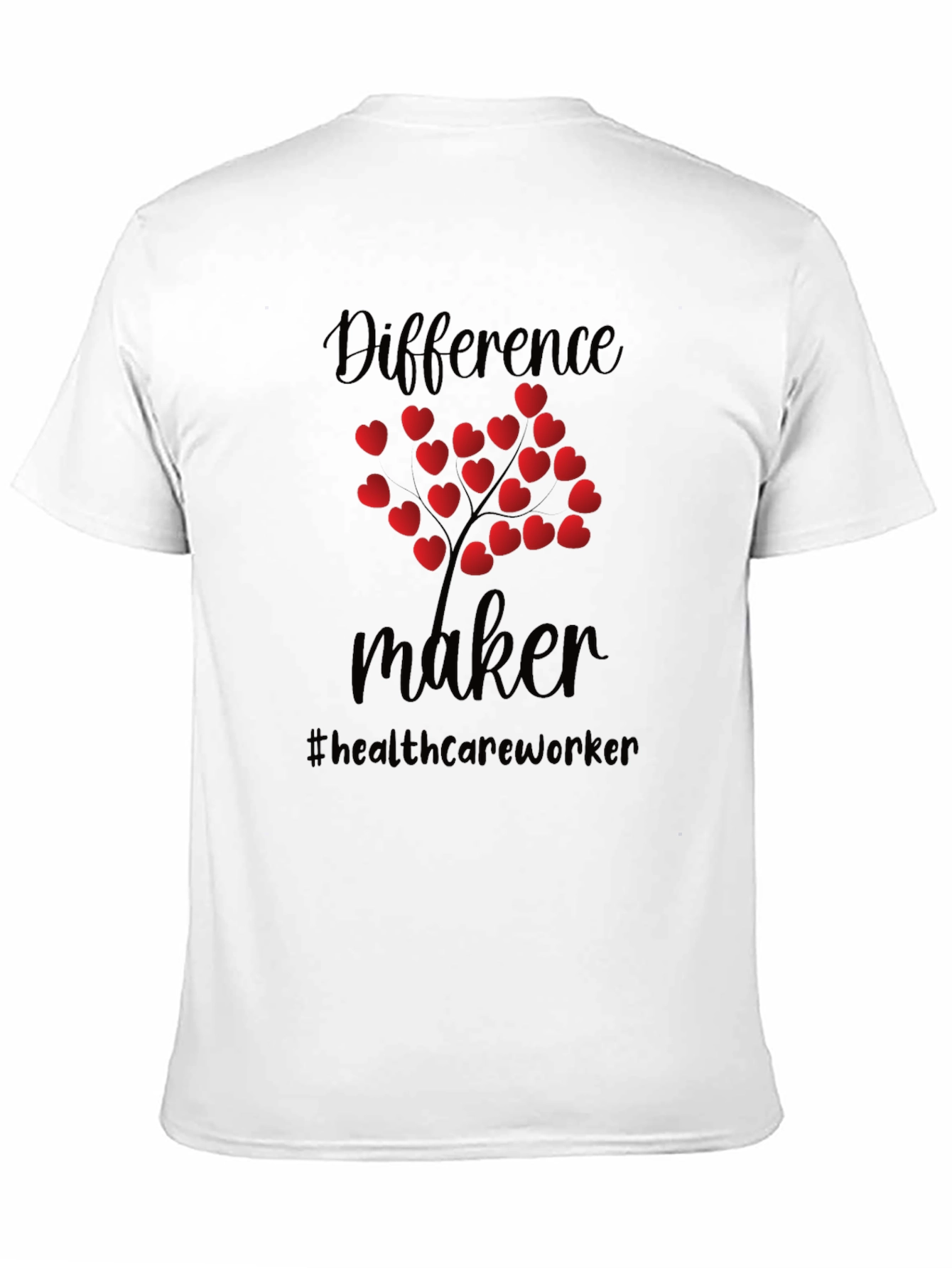 Difference Maker Healthcare Worker Heart Tree T-Shirt