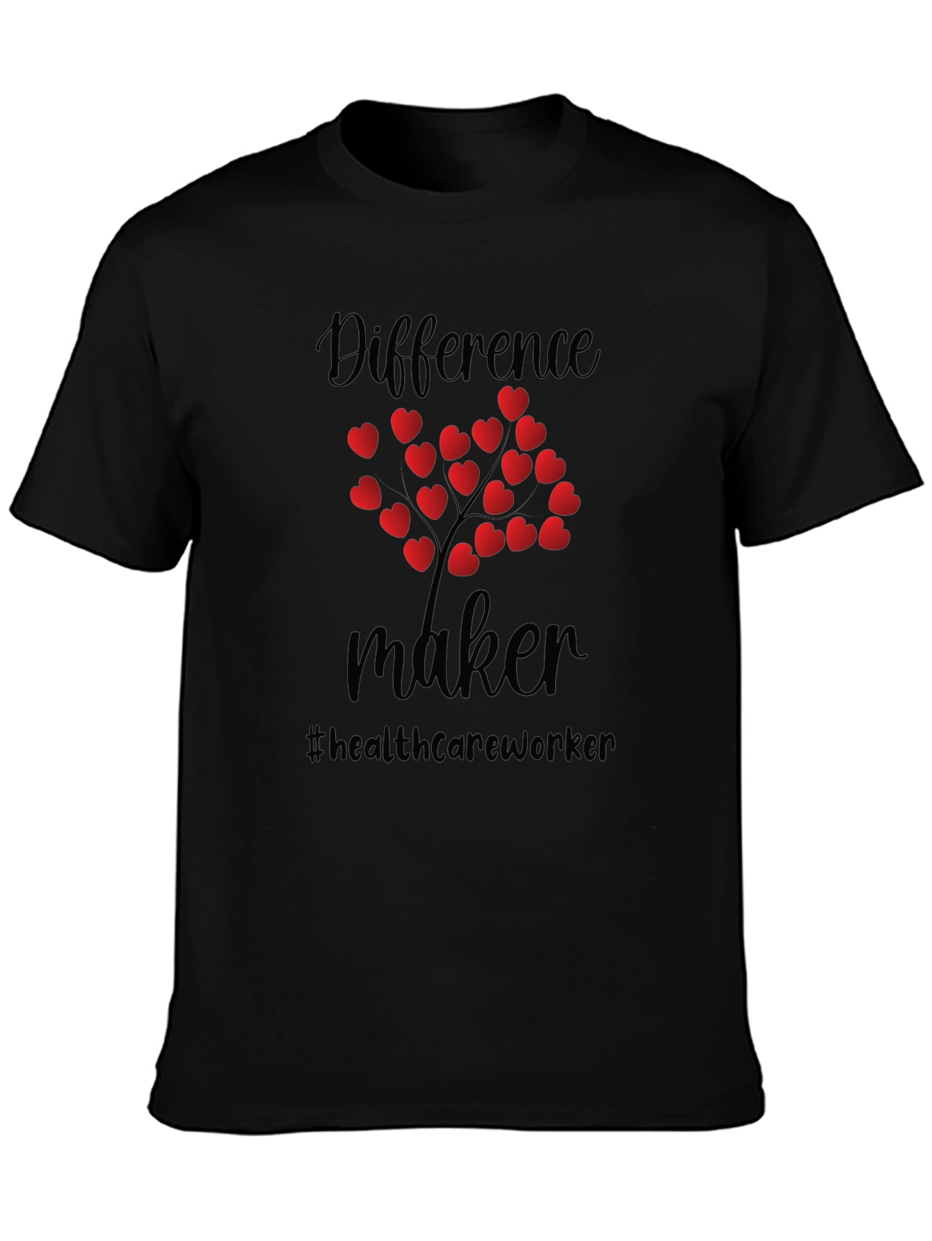 Difference Maker Healthcare Worker Heart Tree T-Shirt