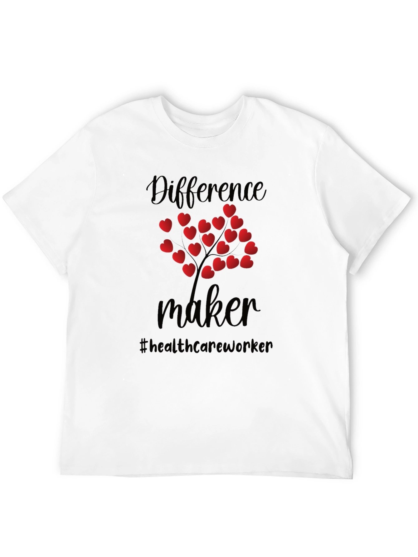 Difference Maker Healthcare Worker Heart Tree T-Shirt