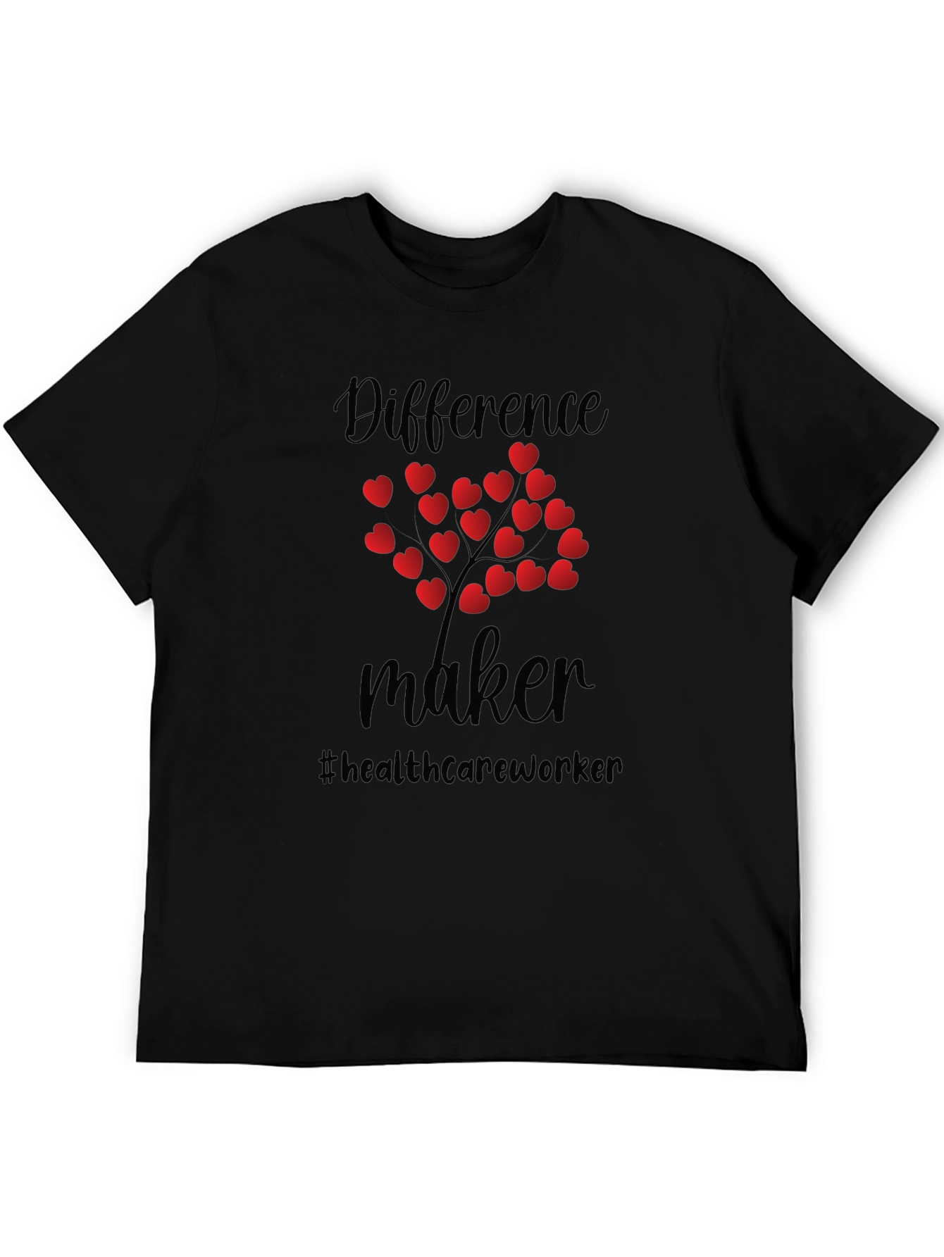 Difference Maker Healthcare Worker Heart Tree T-Shirt