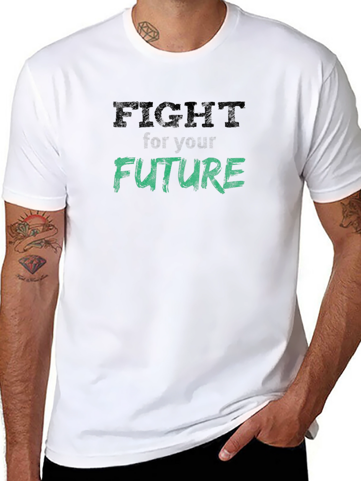 Fight for Your Future Graphic Tee - Black