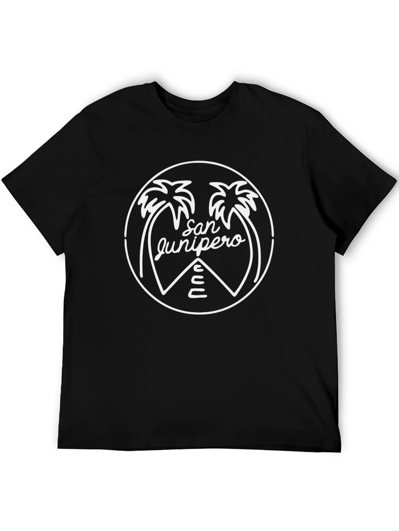 San Junipero Graphic Tee - Retro Palm T-Shirt