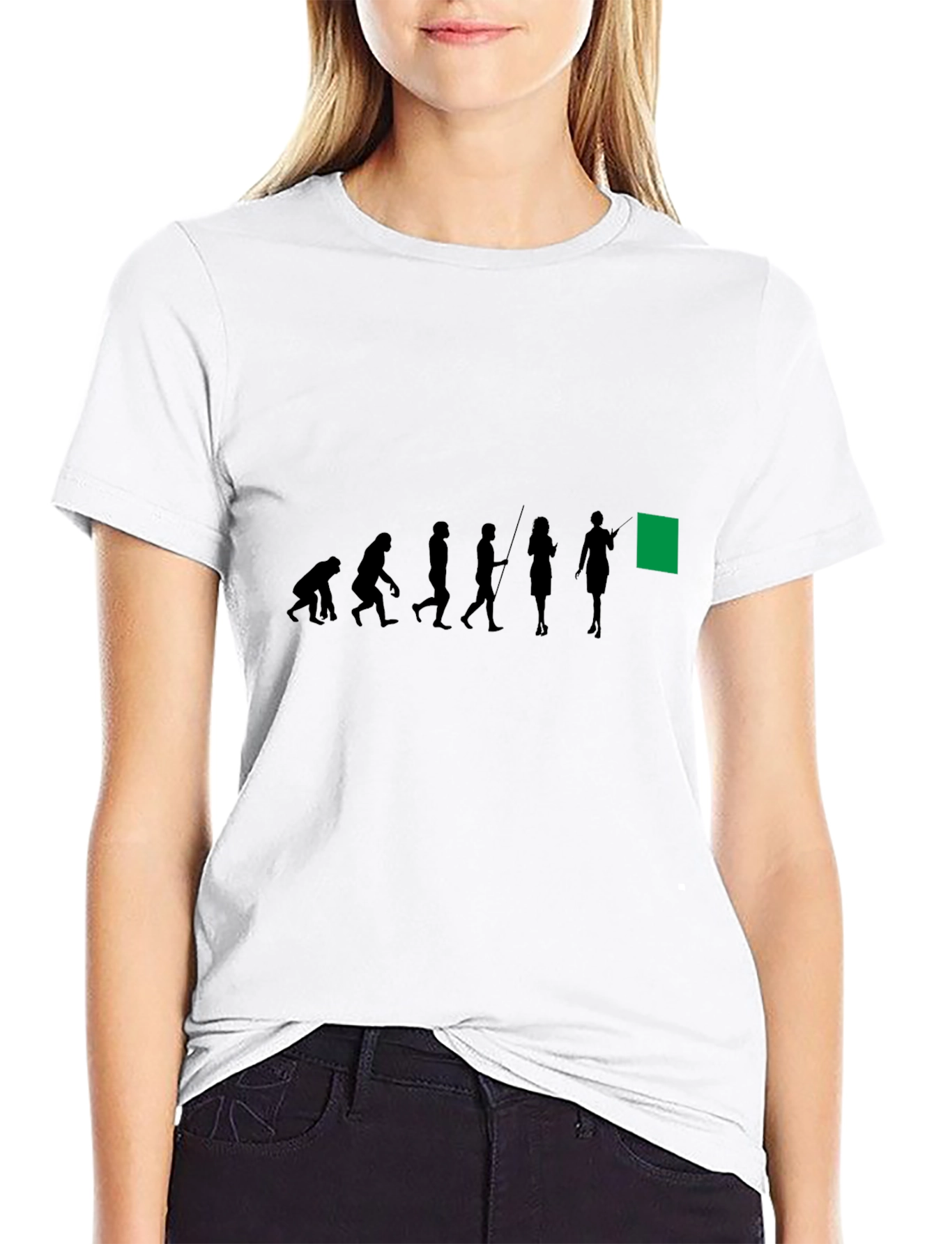 Evolution of the Flag Black T-Shirt