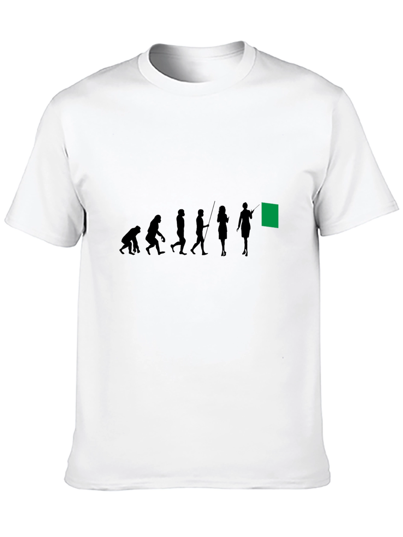 Evolution of the Flag Black T-Shirt