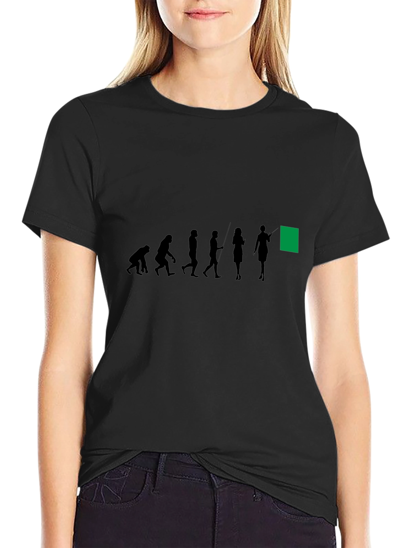 Evolution of the Flag Black T-Shirt