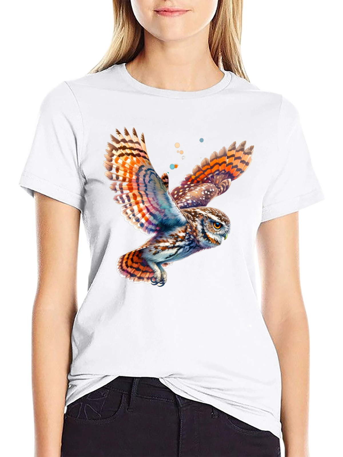 Owl Graphic T-Shirt - Mens Black Tee