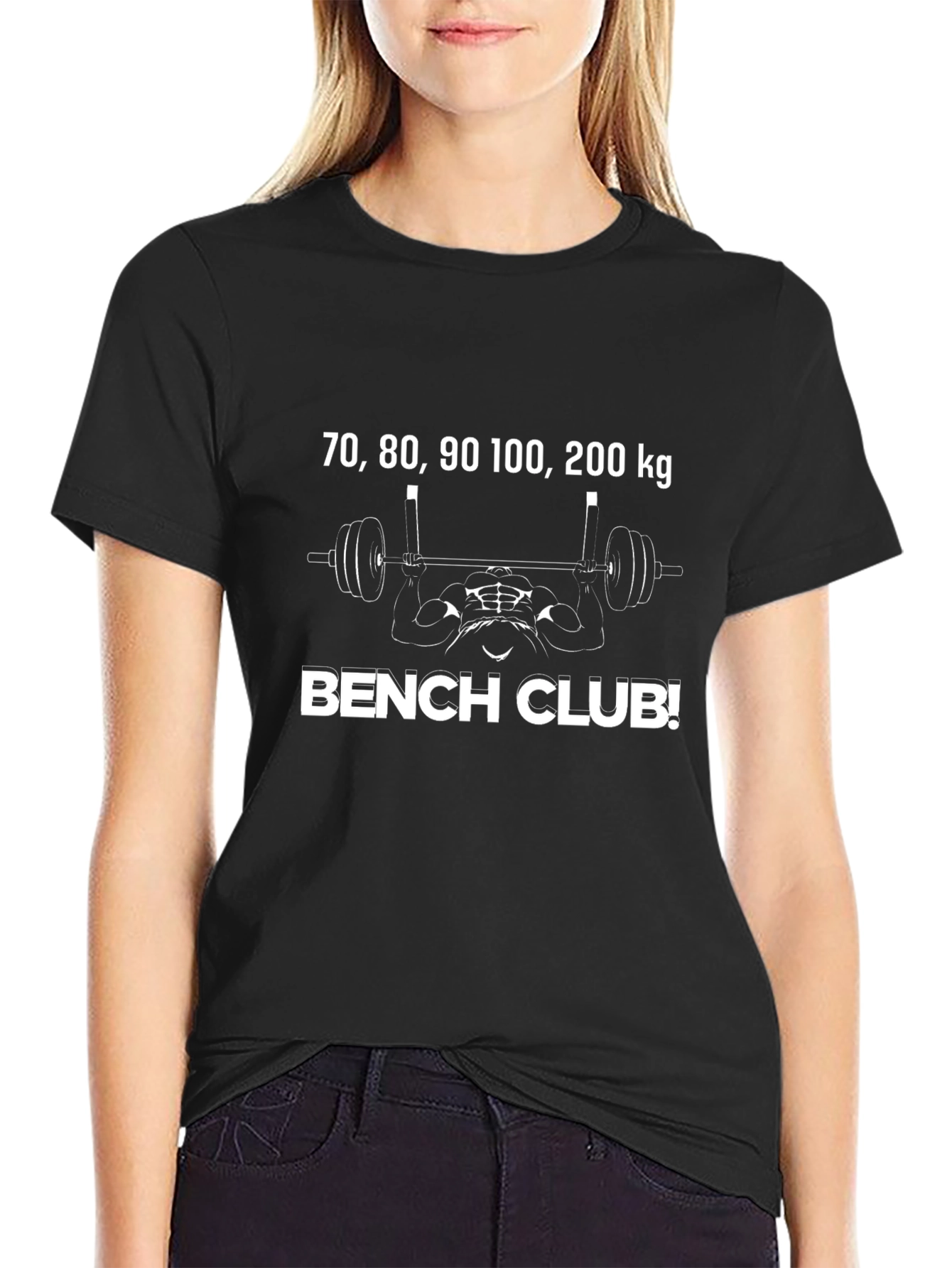 Bench Club Fitness T-Shirt: Weightlifting Gym Tee