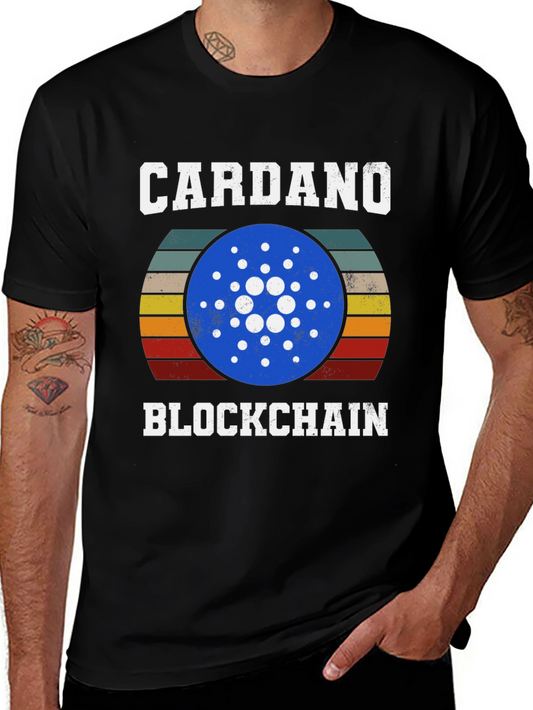 Cardano Blockchain Retro T-Shirt