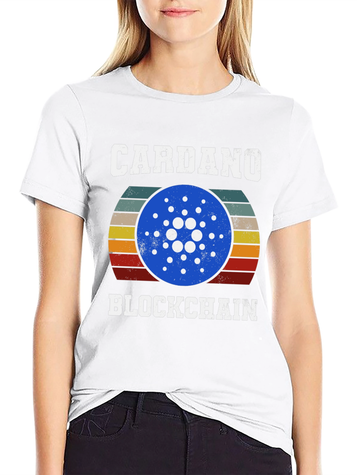 Cardano Blockchain Retro T-Shirt