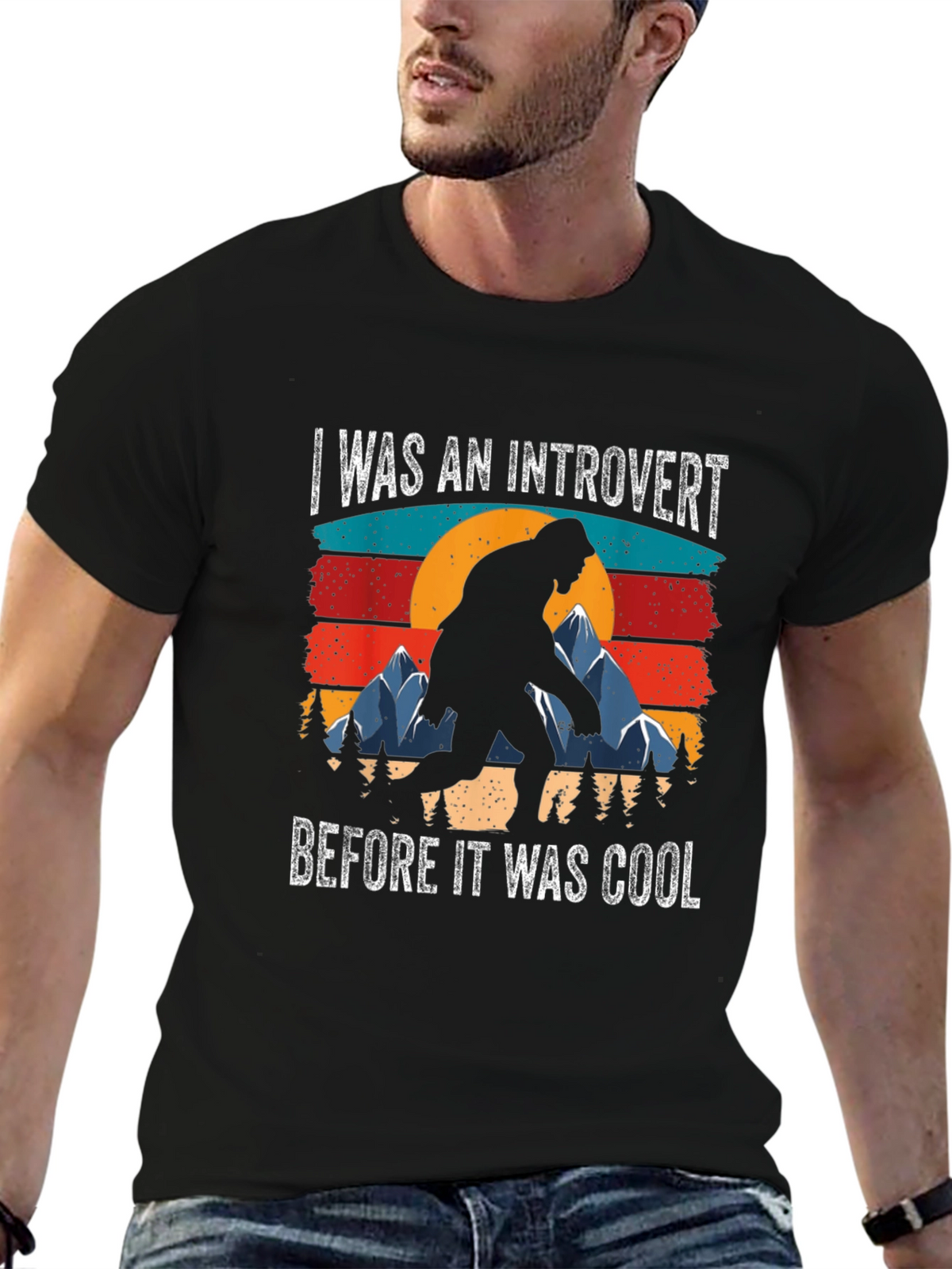Introvert Bigfoot Graphic Tee