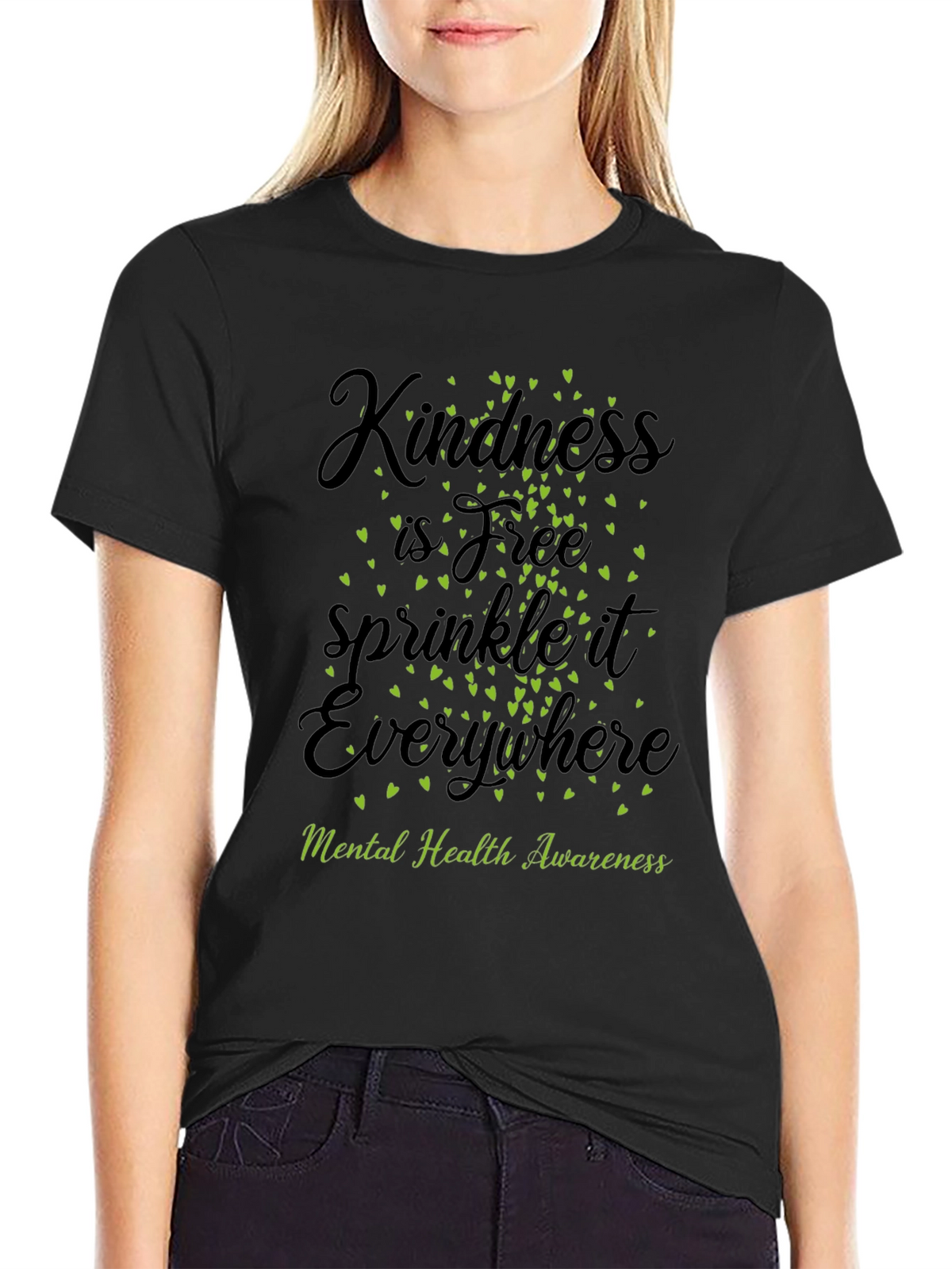 Kindness is Free Graphic Tee - Mental Health Awareness