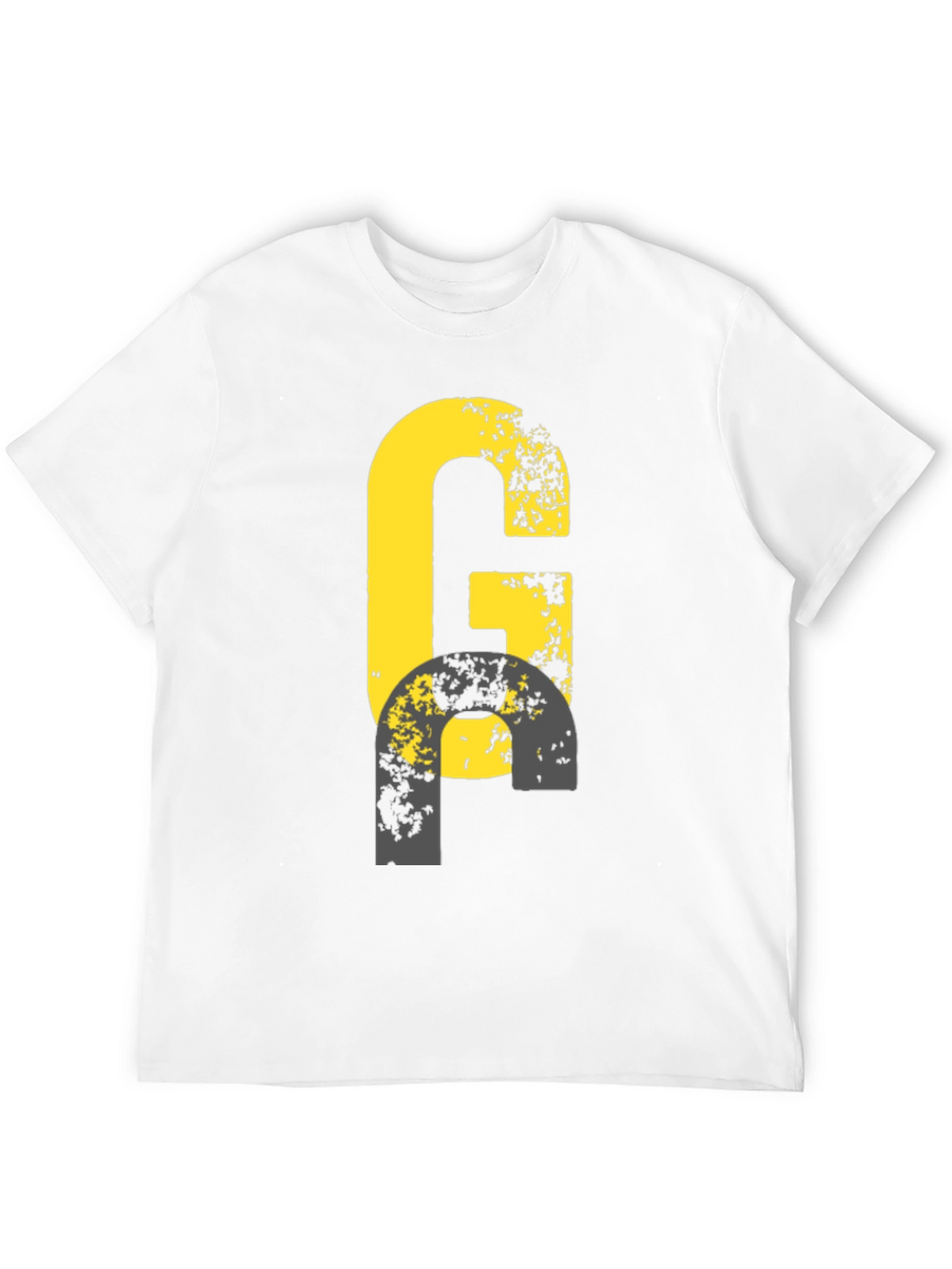 Distressed G Graphic Tee - Black Casual Shirt