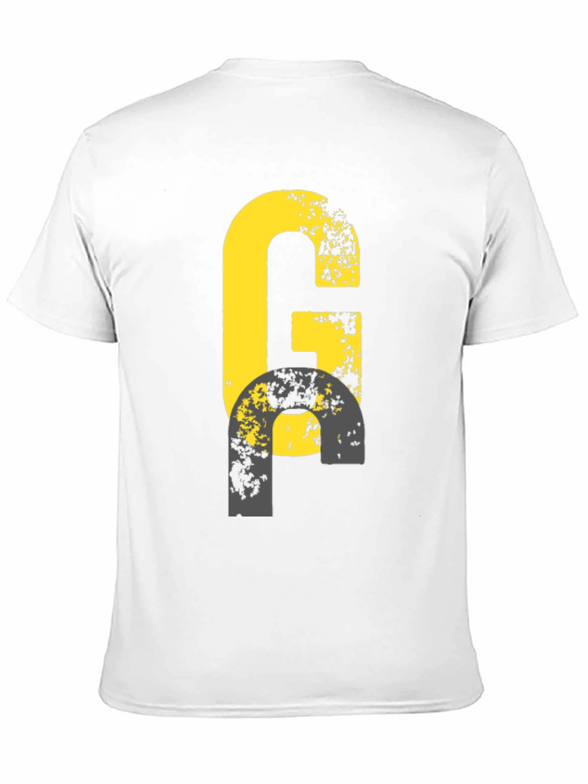 Distressed G Graphic Tee - Black Casual Shirt