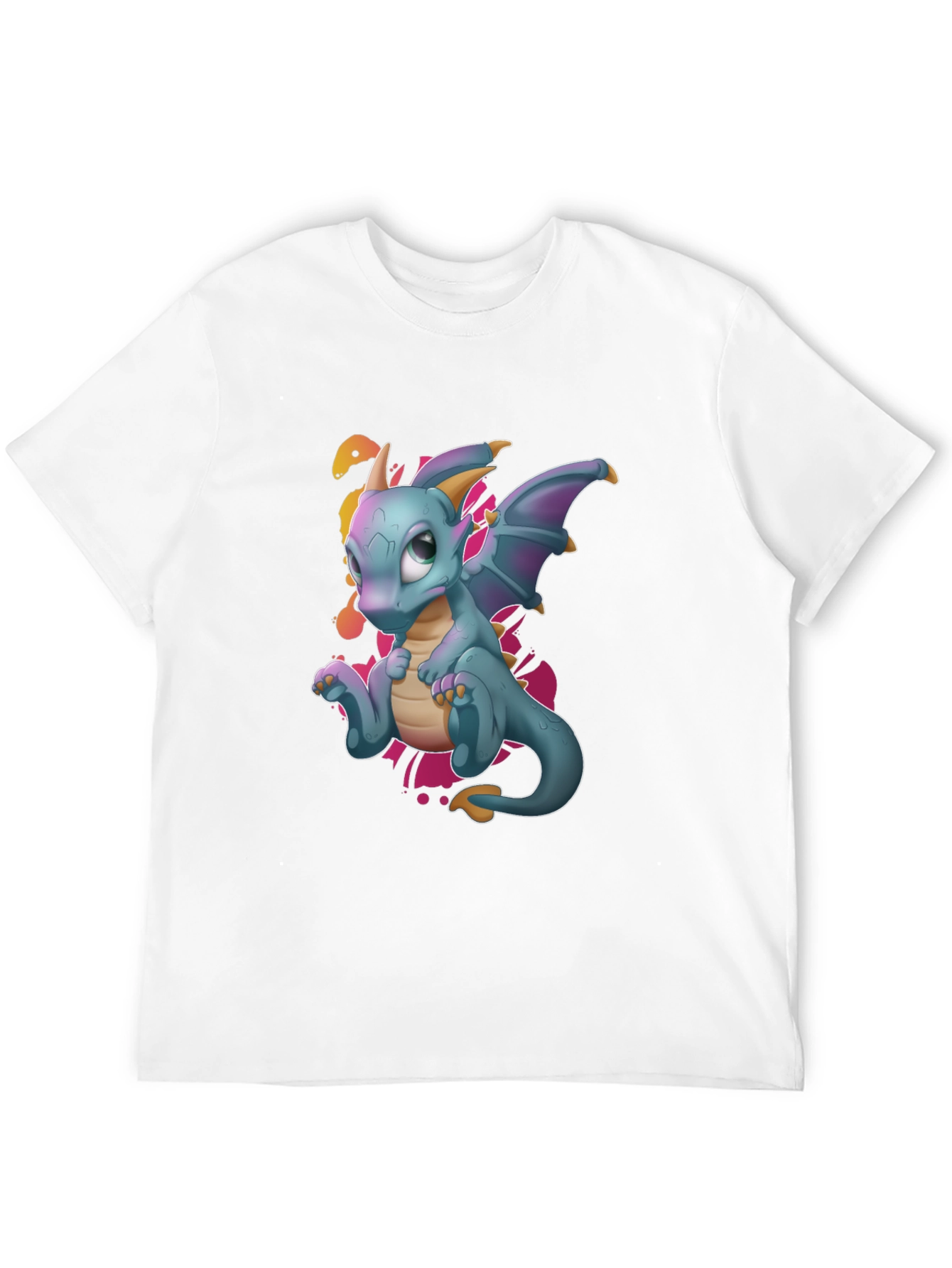 Cute Dragon Graphic Tee - Black T-Shirt