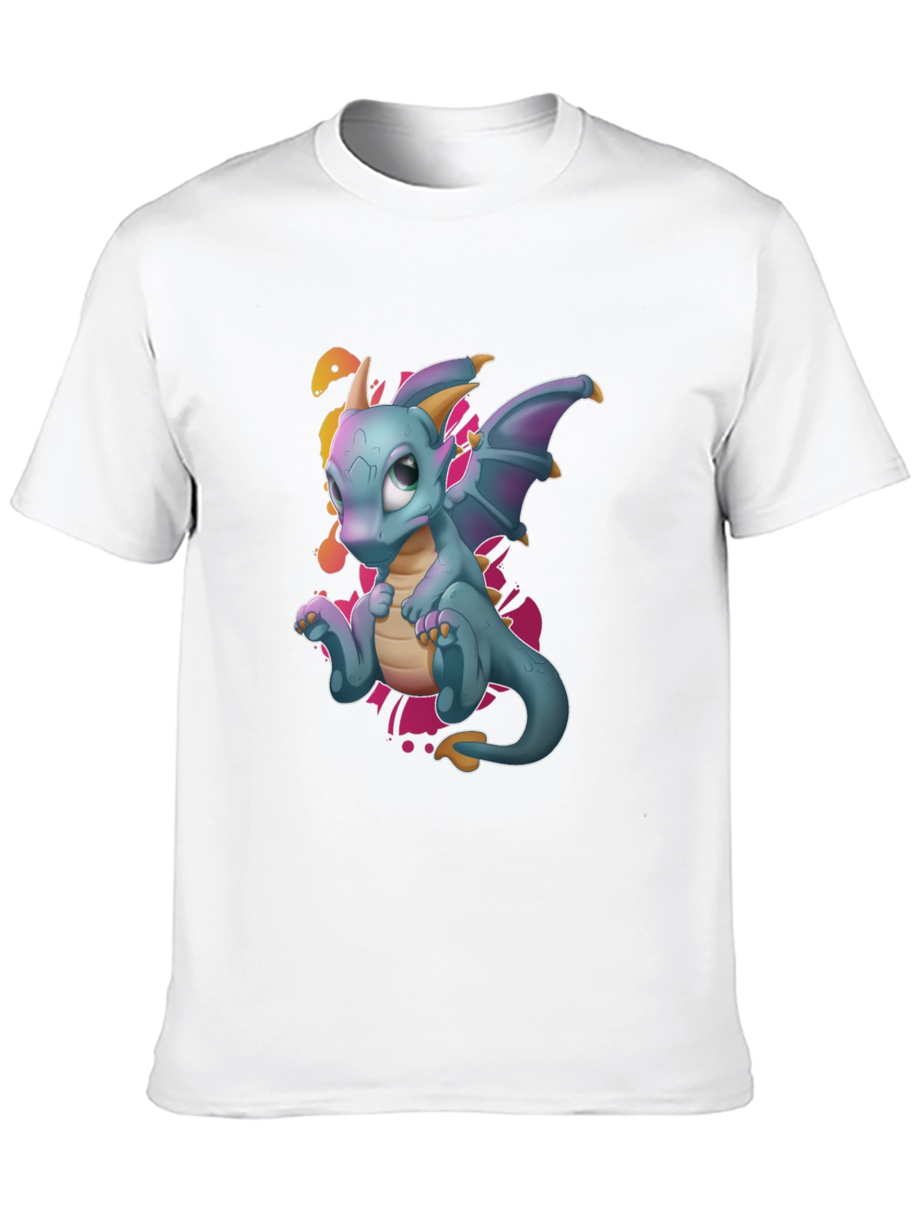 Cute Dragon Graphic Tee - Black T-Shirt