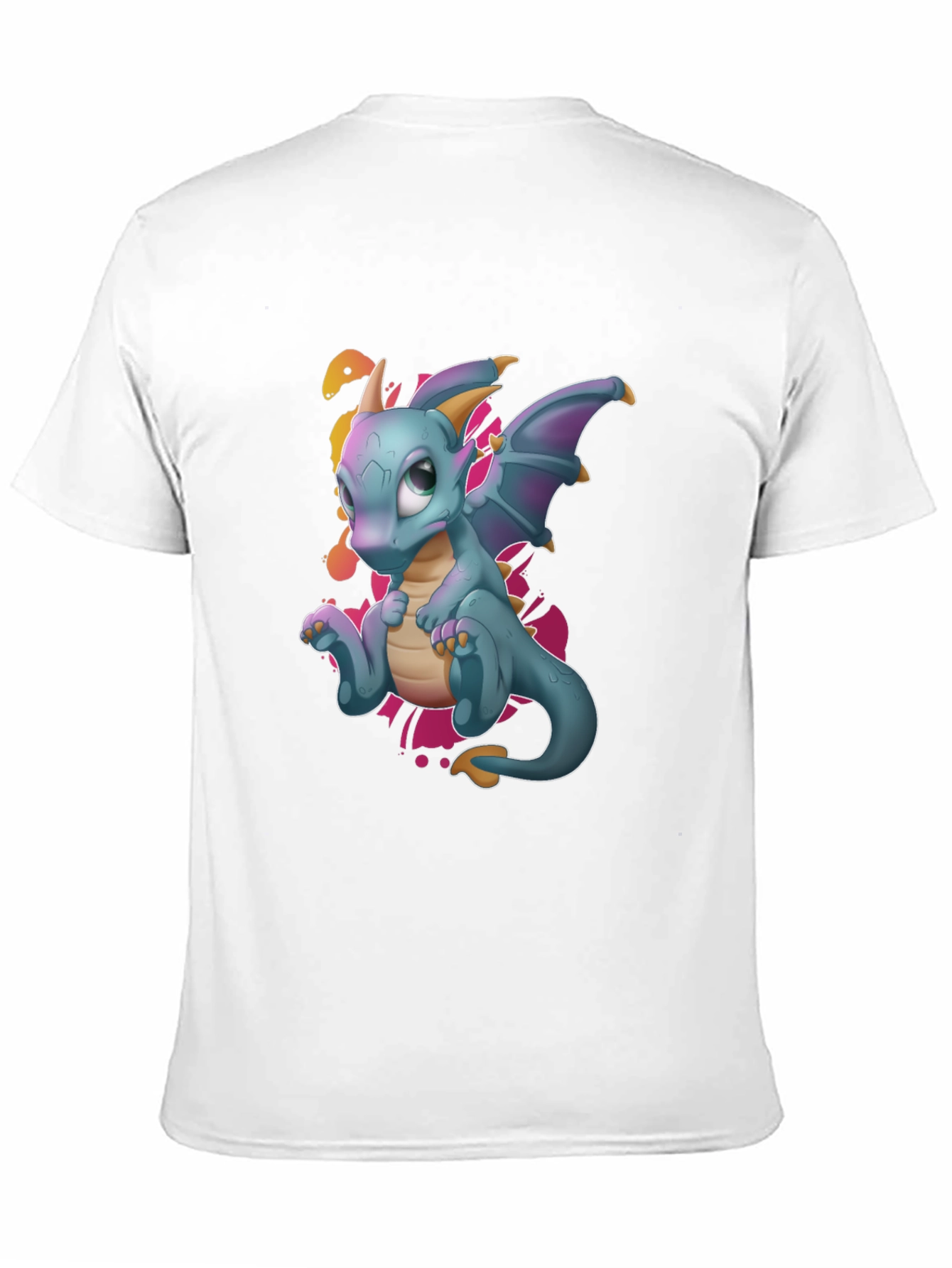 Cute Dragon Graphic Tee - Black T-Shirt