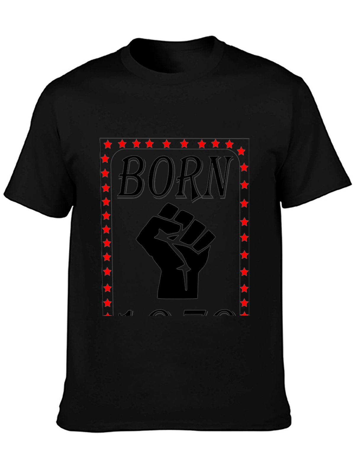 Born 1970 Black Fist Graphic Tee