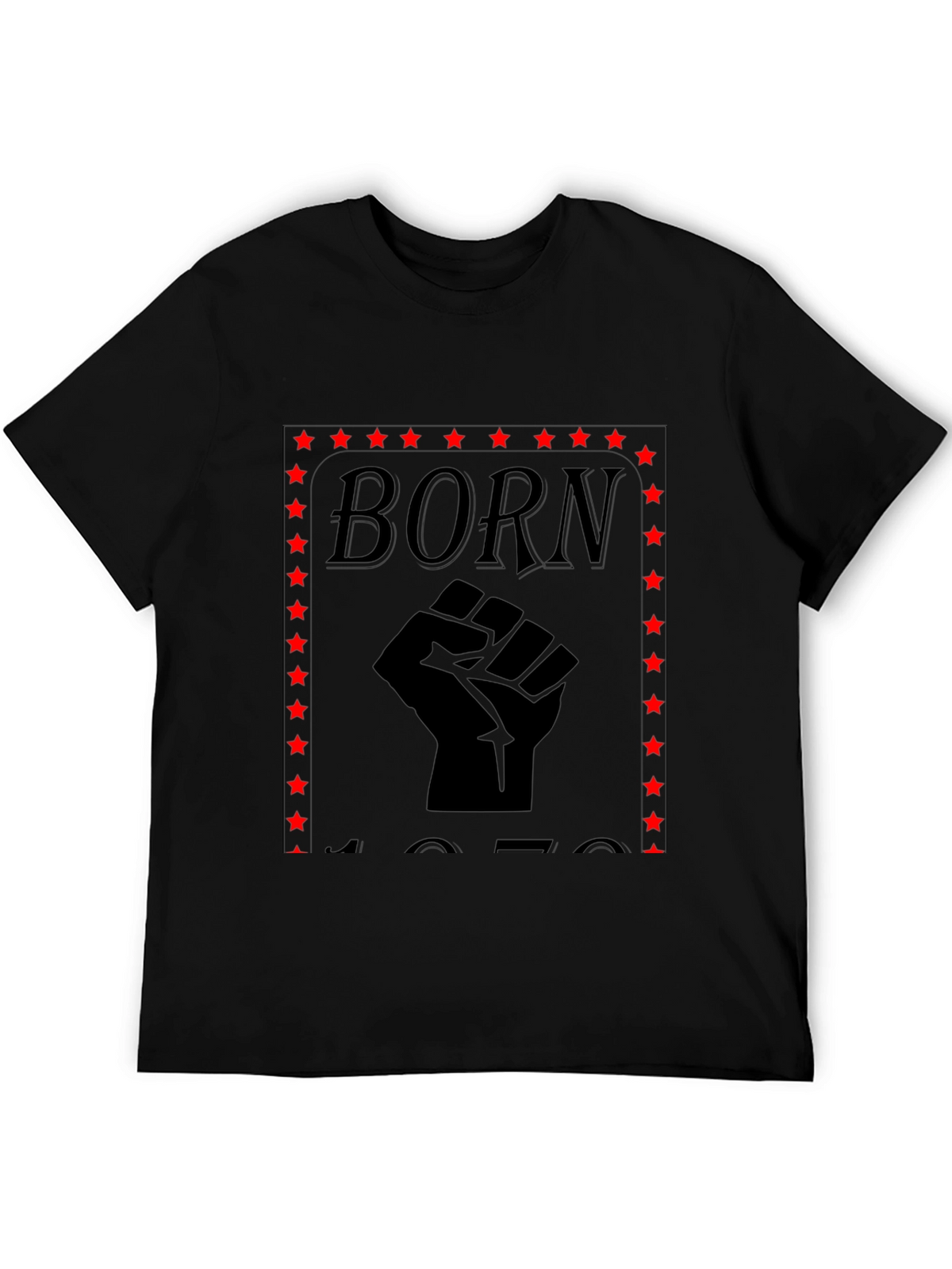 Born 1970 Black Fist Graphic Tee