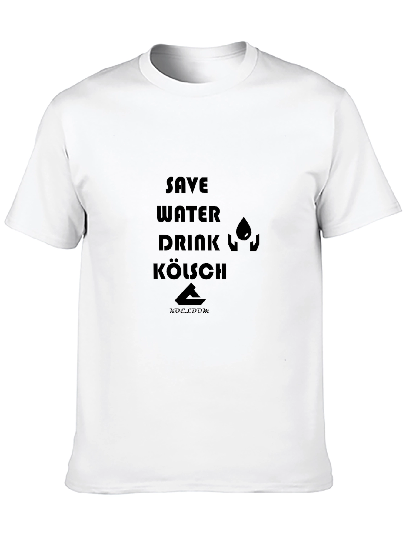 Save Water Drink Kölsch T-Shirt - Black Cotton Tee