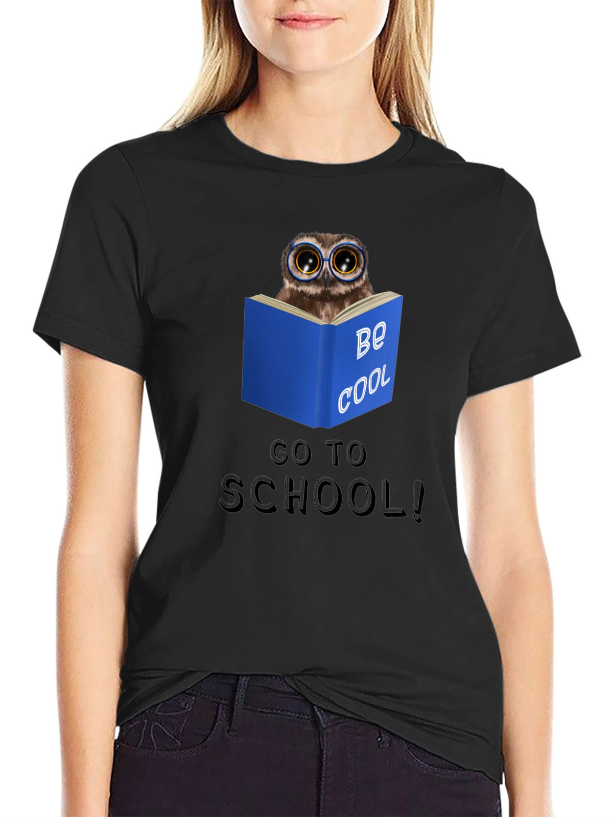 Be Cool Owl Reading T-Shirt