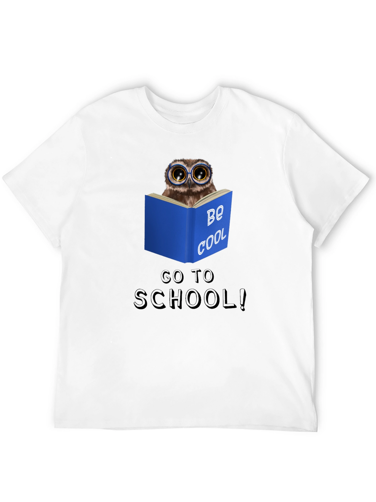 Be Cool Owl Reading T-Shirt