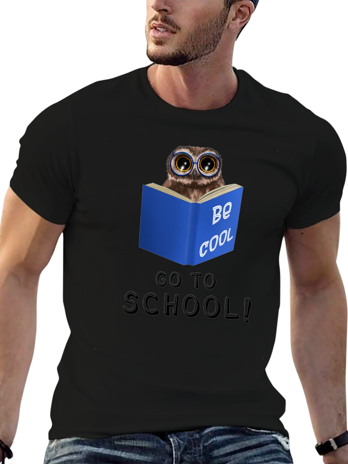 Be Cool Owl Reading T-Shirt