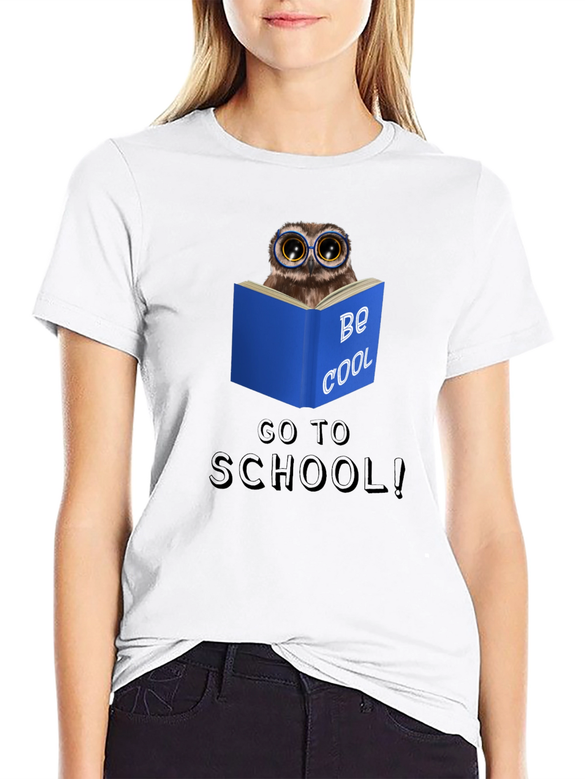 Be Cool Owl Reading T-Shirt