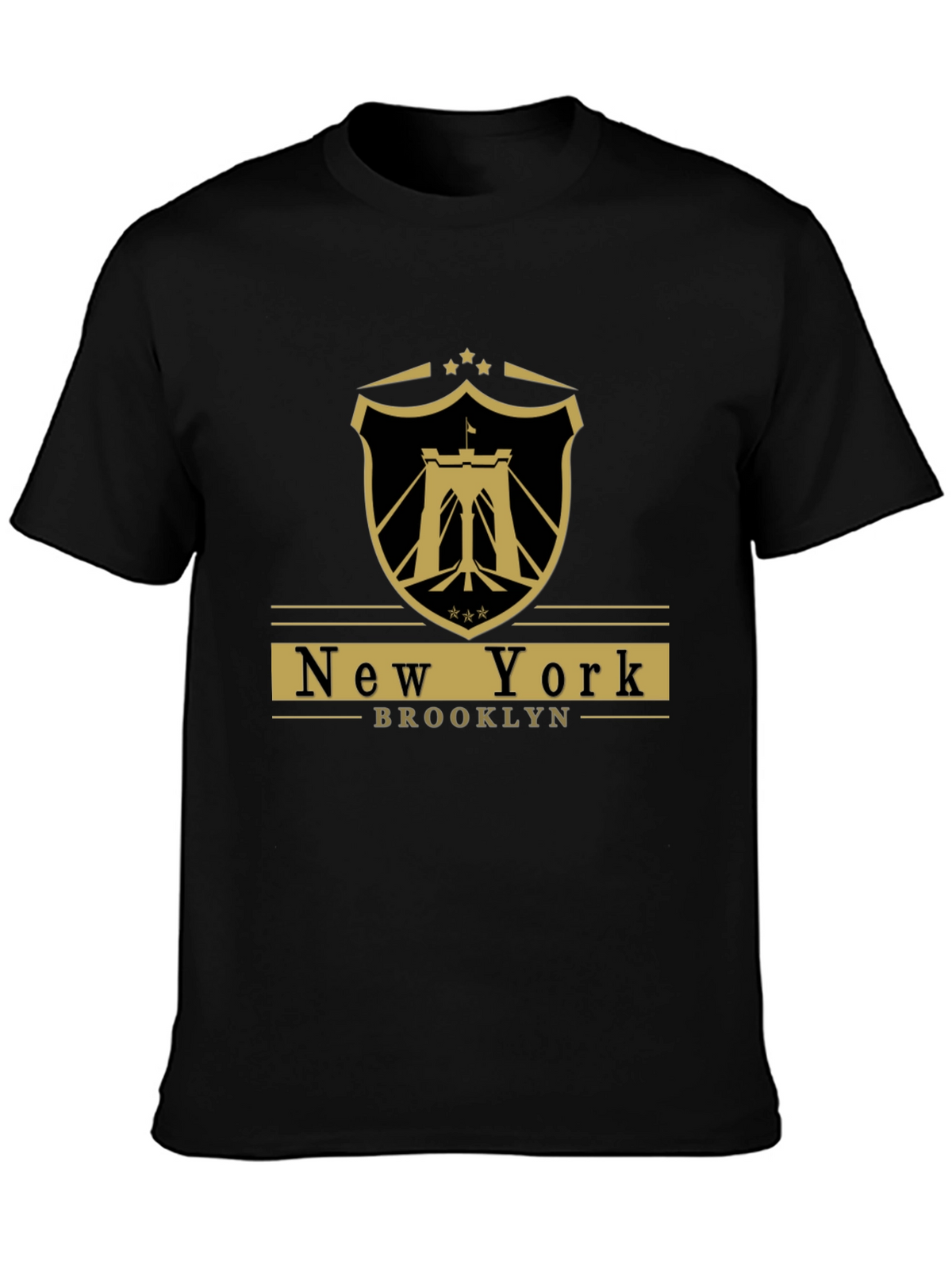 New York Brooklyn Black Graphic T-Shirt