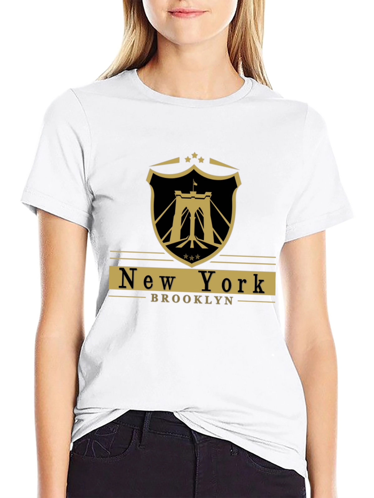 New York Brooklyn Black Graphic T-Shirt