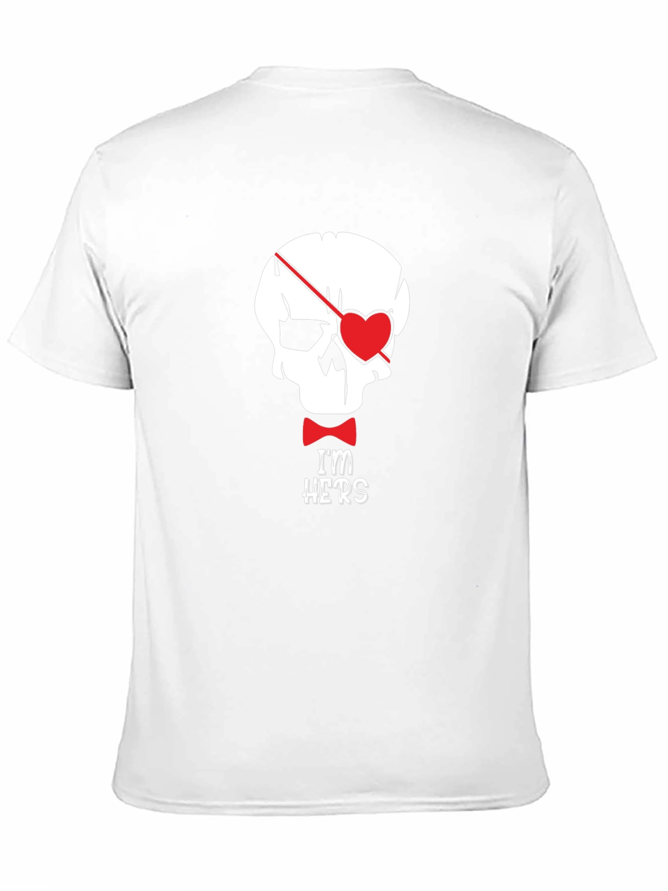 Skull Pirate Heart Im Hers Graphic Tee