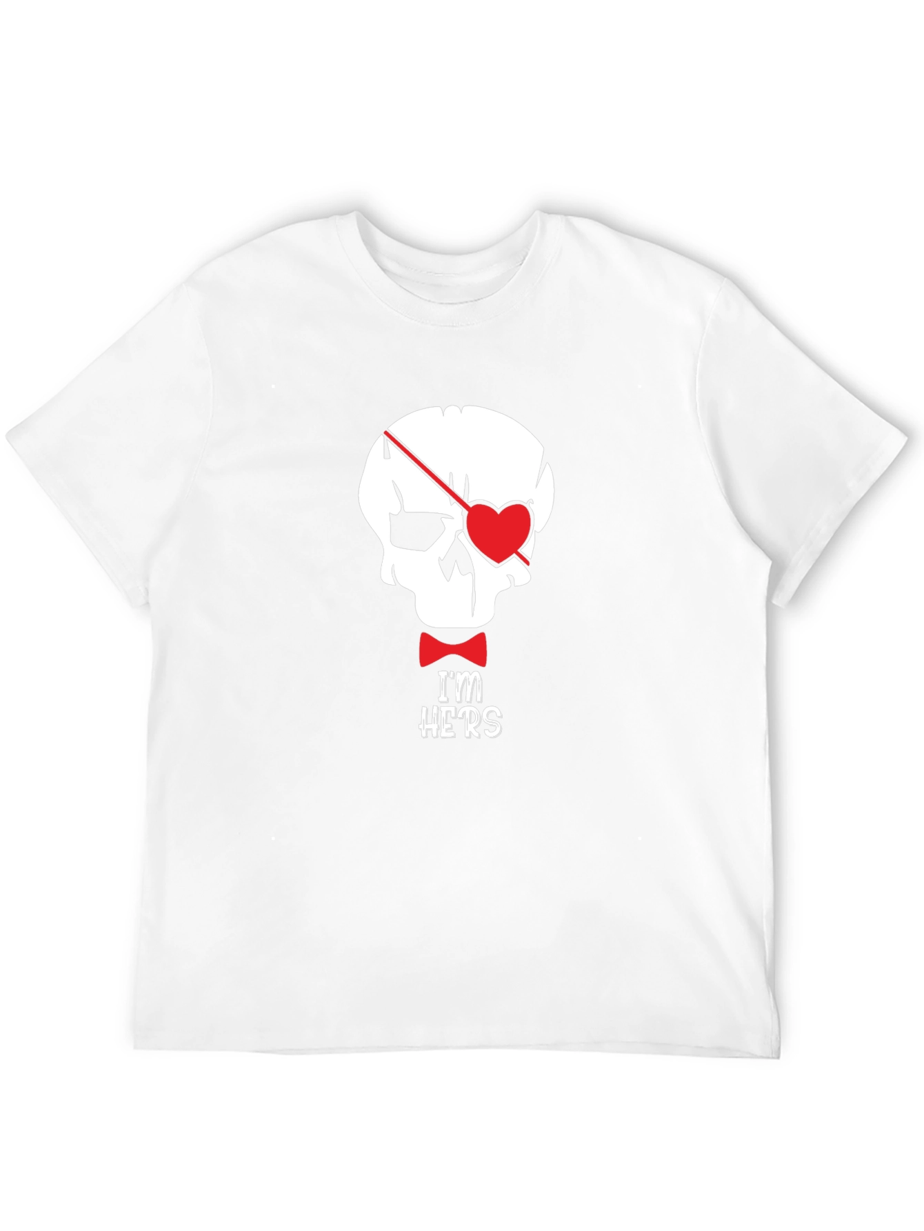 Skull Pirate Heart Im Hers Graphic Tee