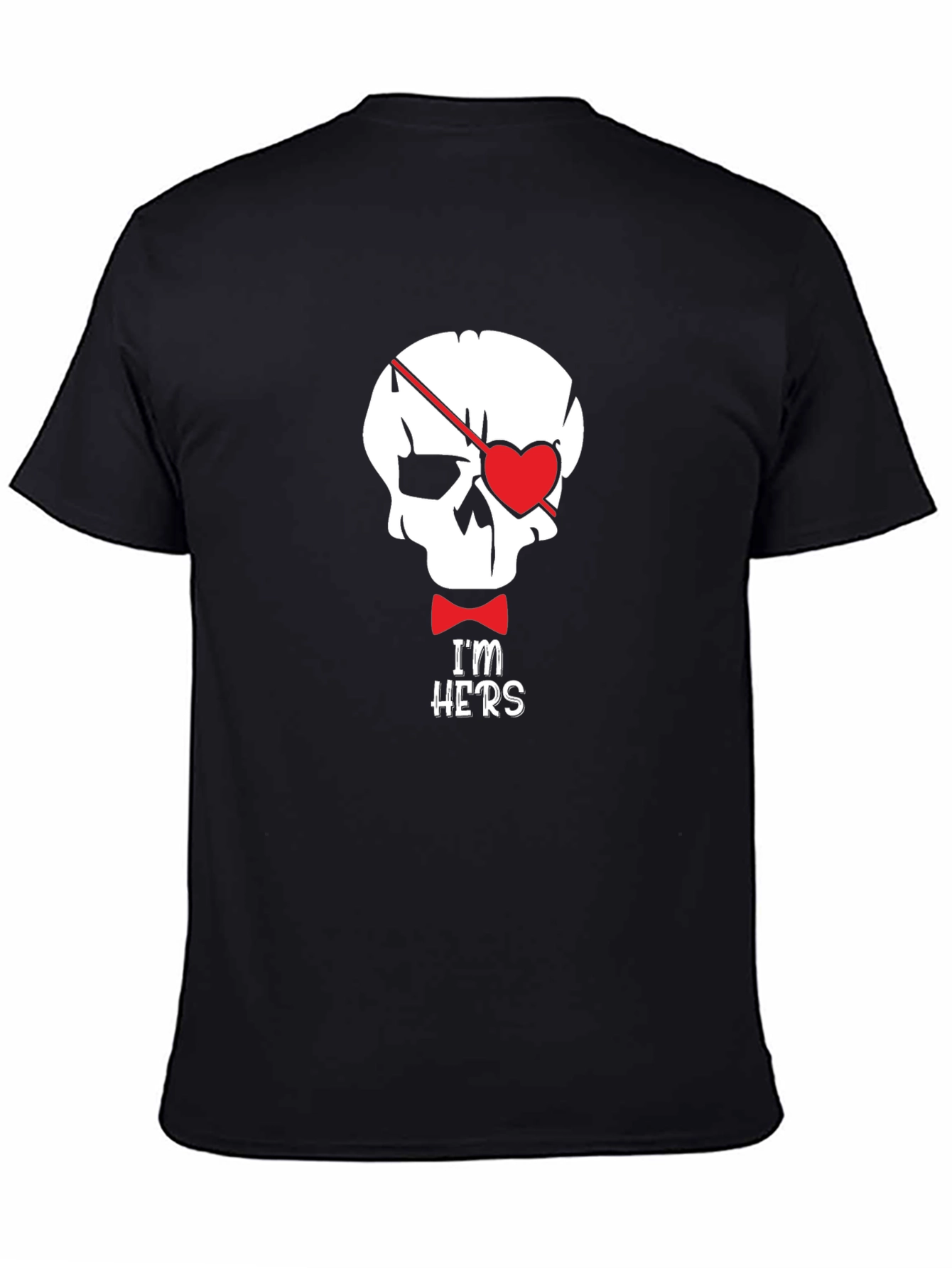 Skull Pirate Heart Im Hers Graphic Tee