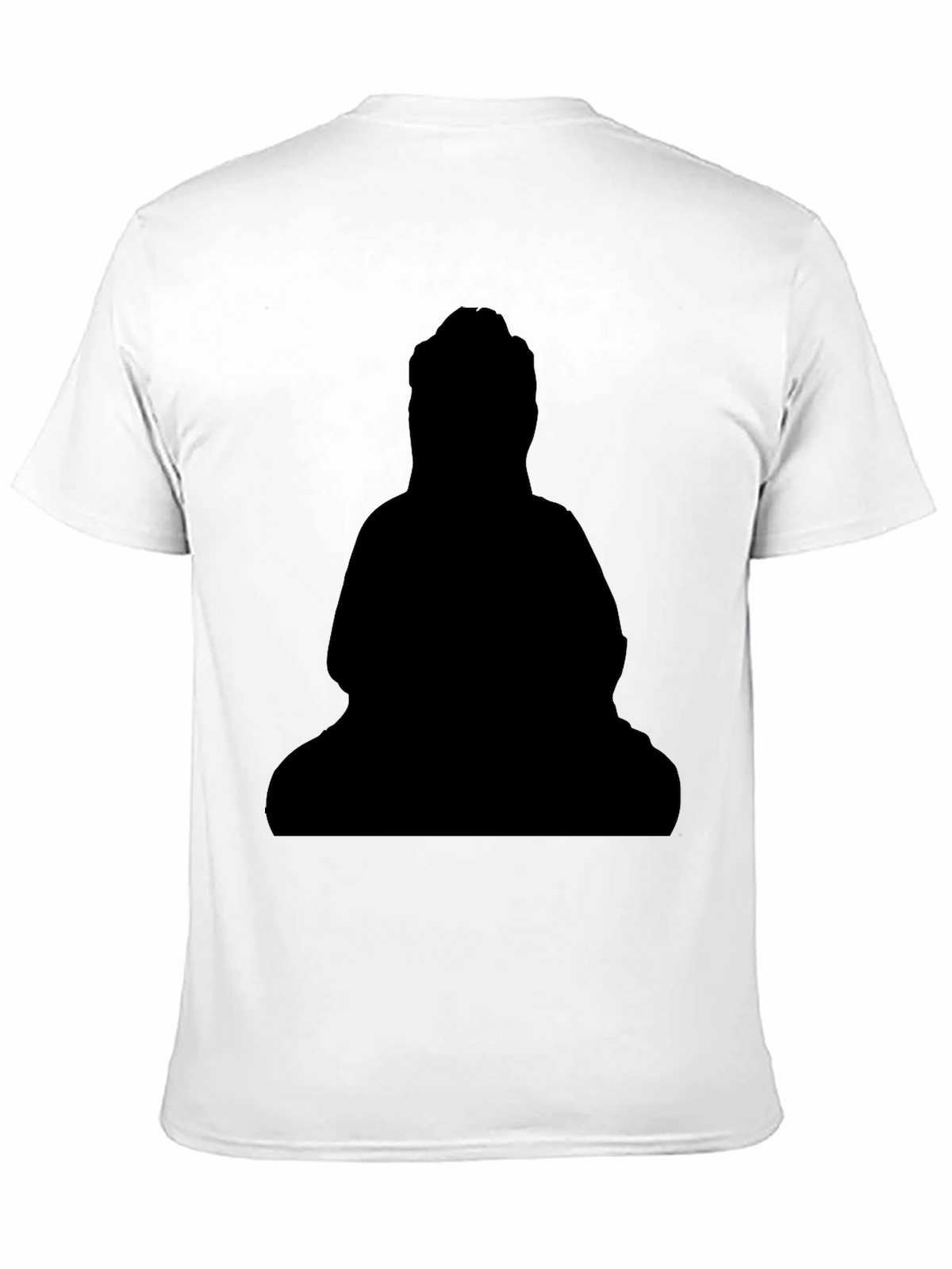Black Buddha Silhouette T-Shirt - Classic Style